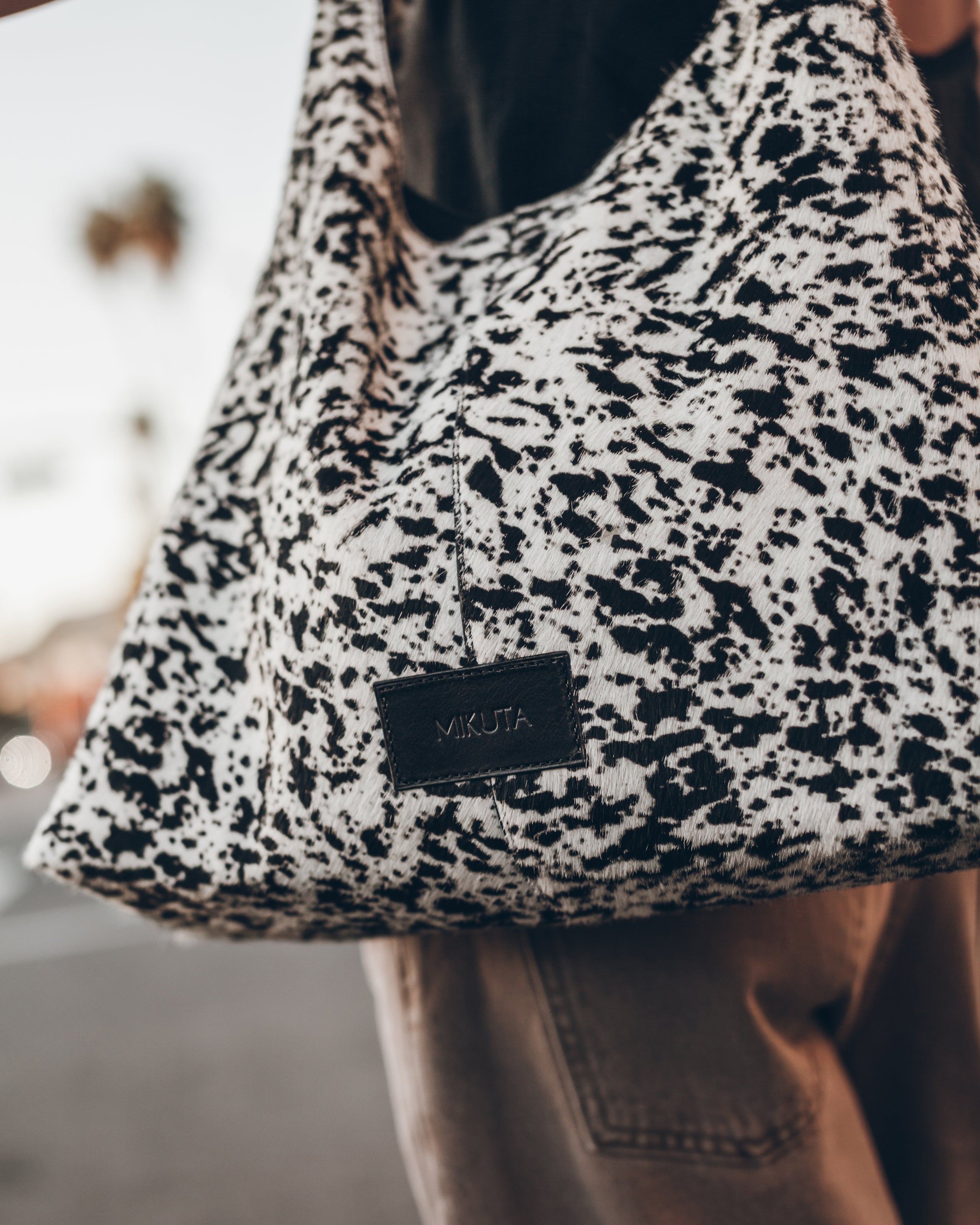 The Dalmatian Leather Hobo Bag