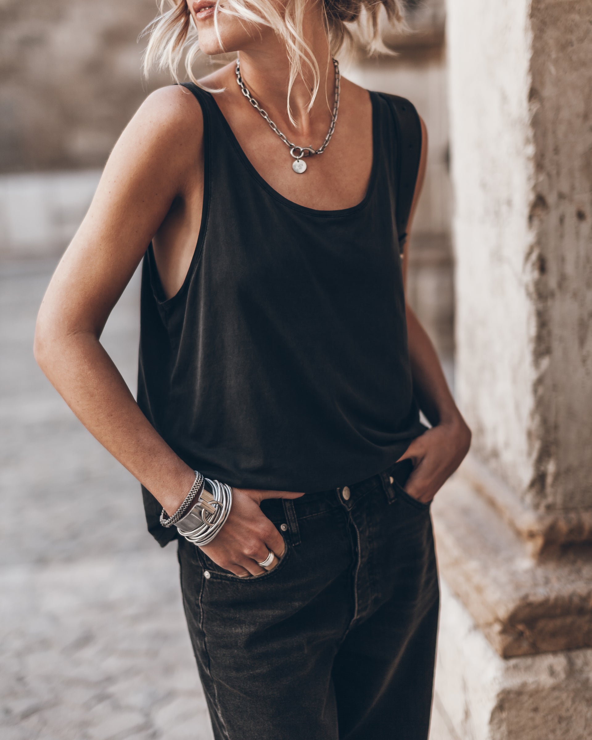 Dark Base Tank Top