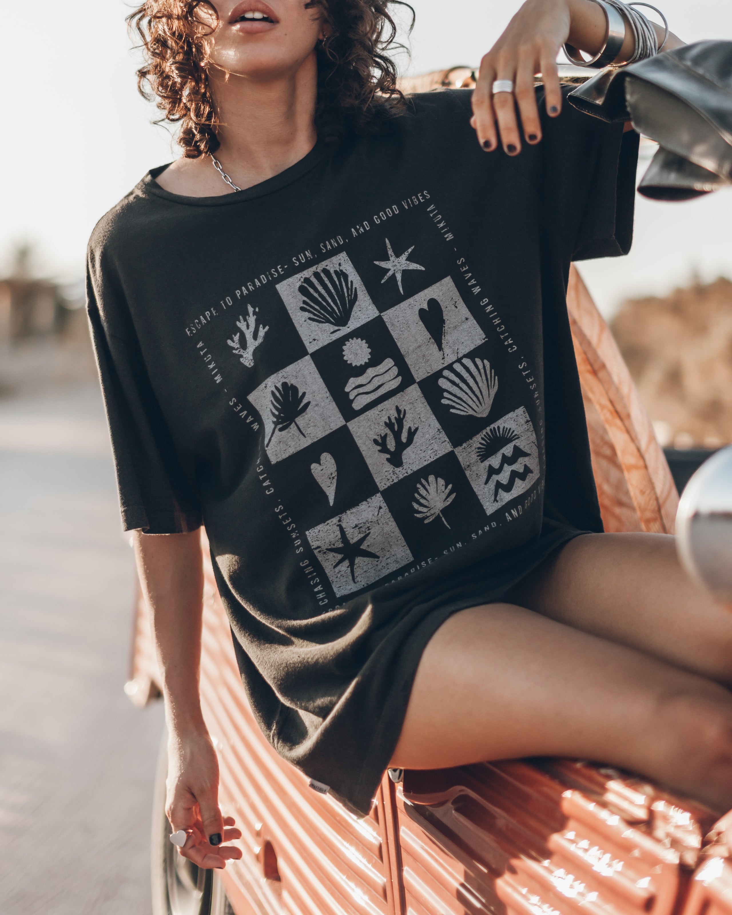 The Dark Coral Relaxed T-Shirt