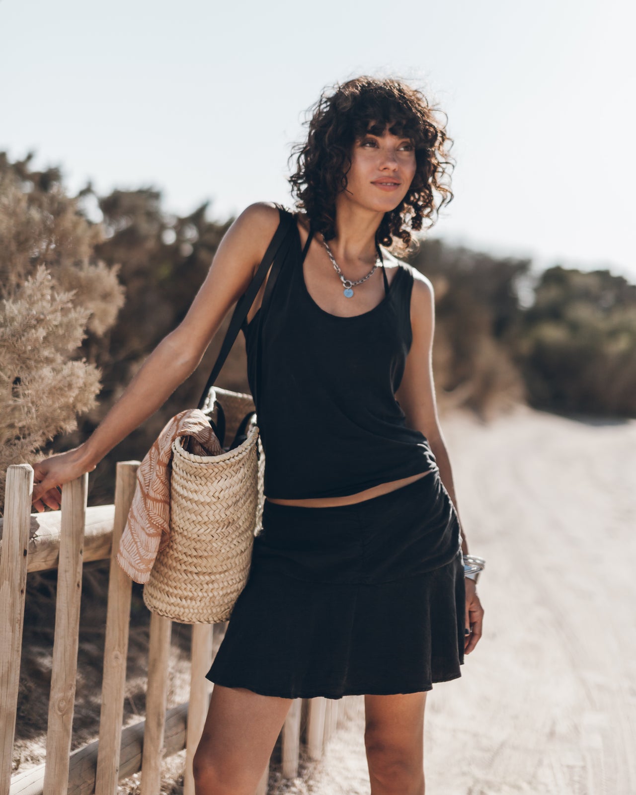 The Dark Draped Skort