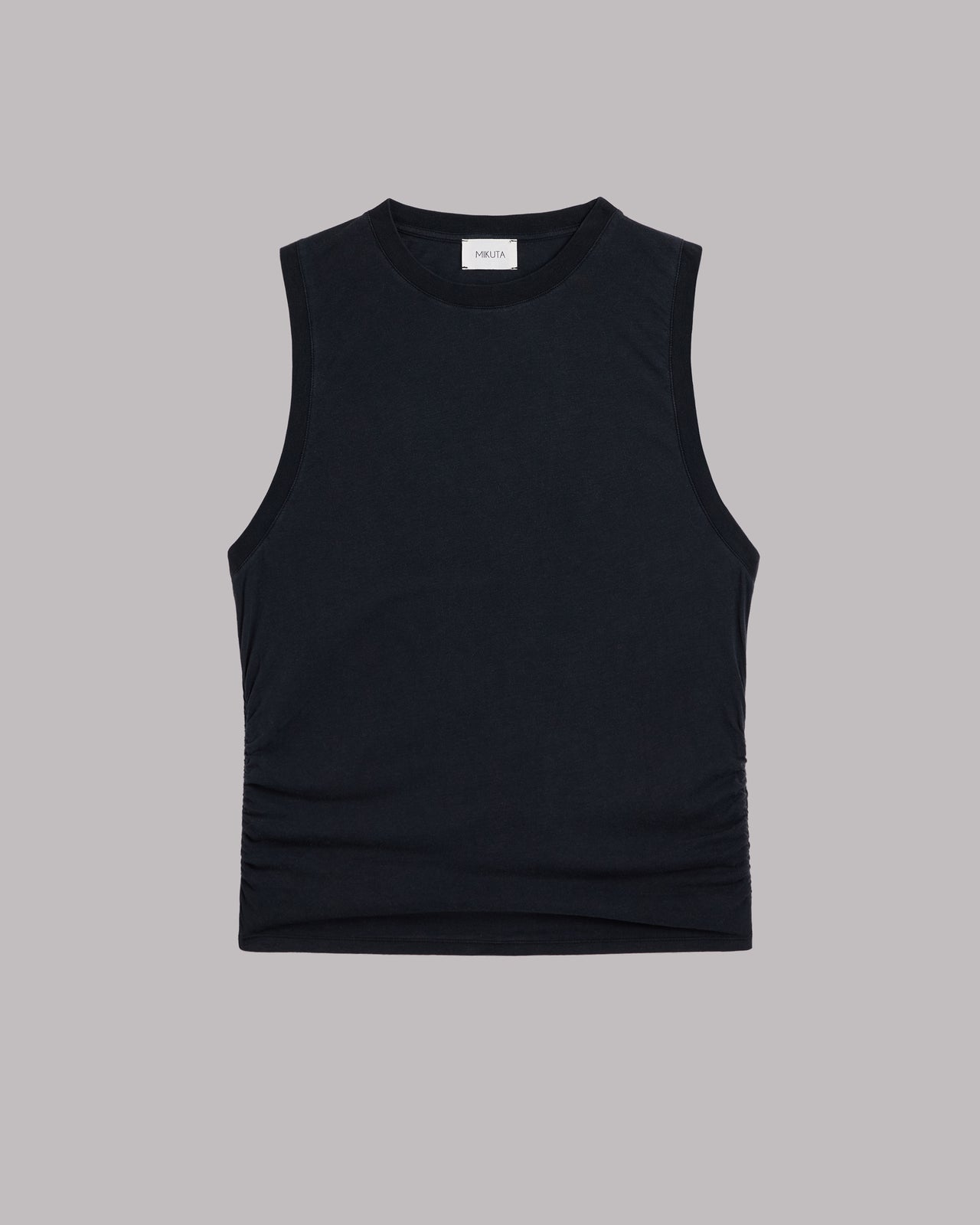 The Dark Draped Tank Top