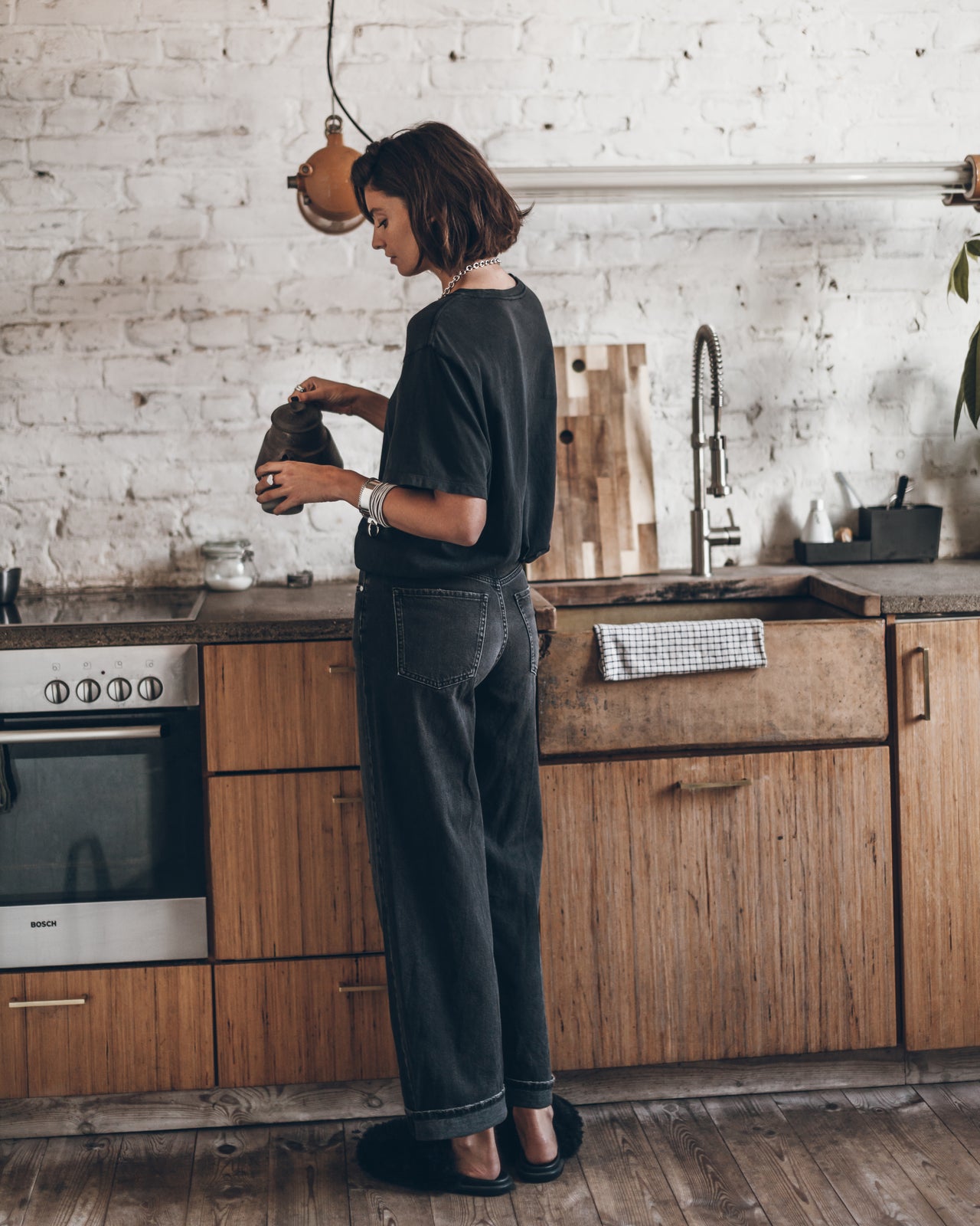 The Black Baggy Jeans