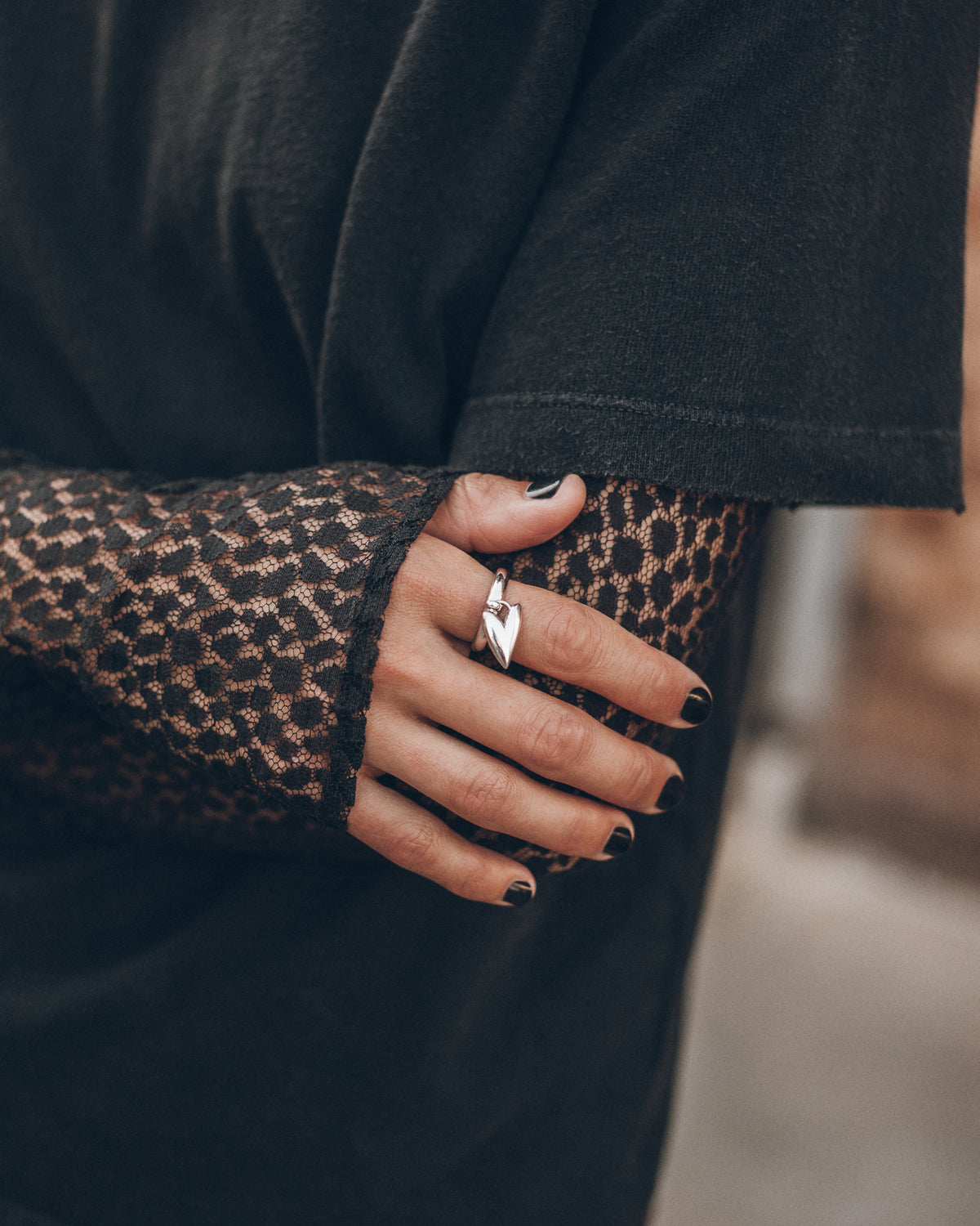 The Heart Charm Ring
