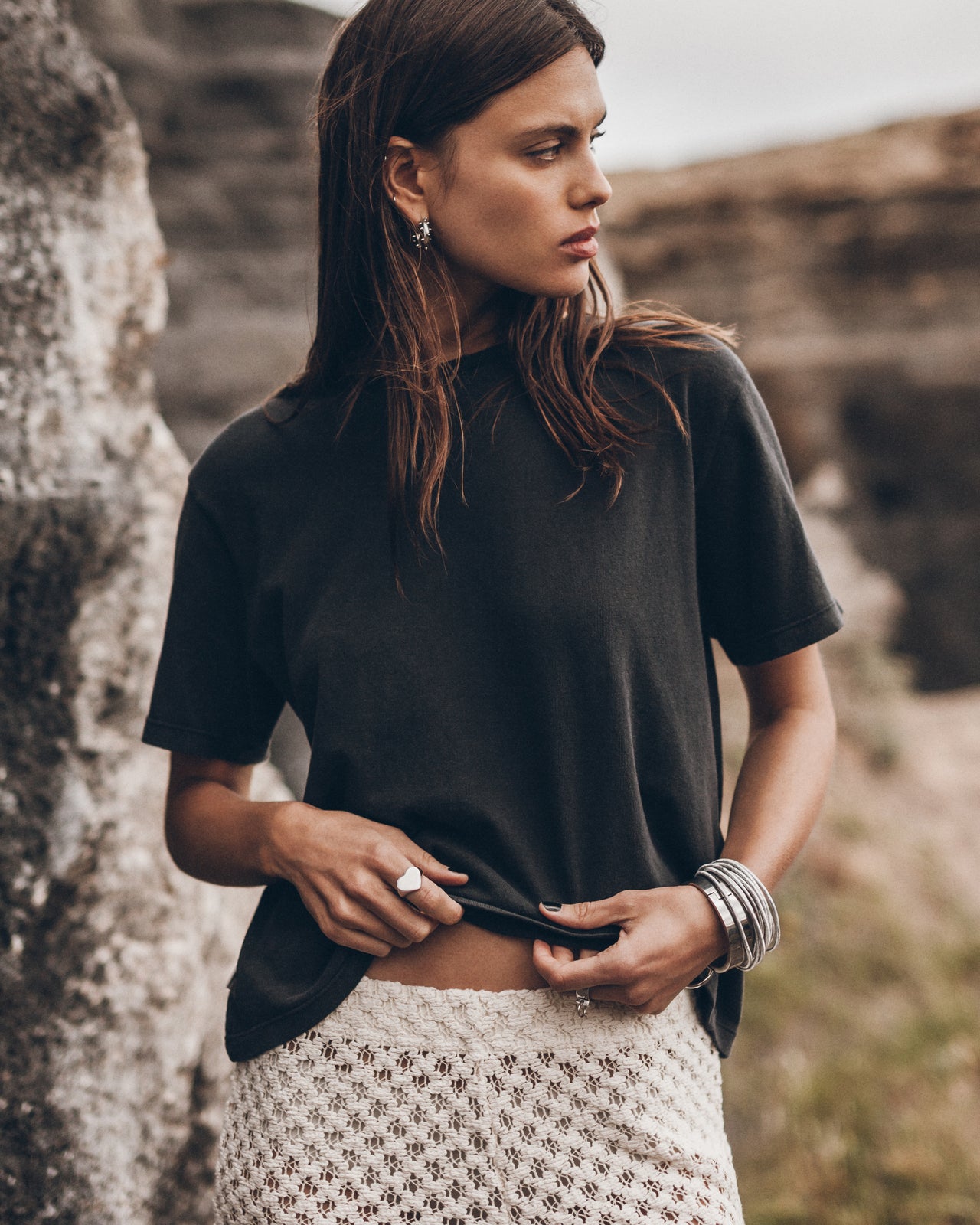 The Dark Dry Cotton Vintage T-Shirt