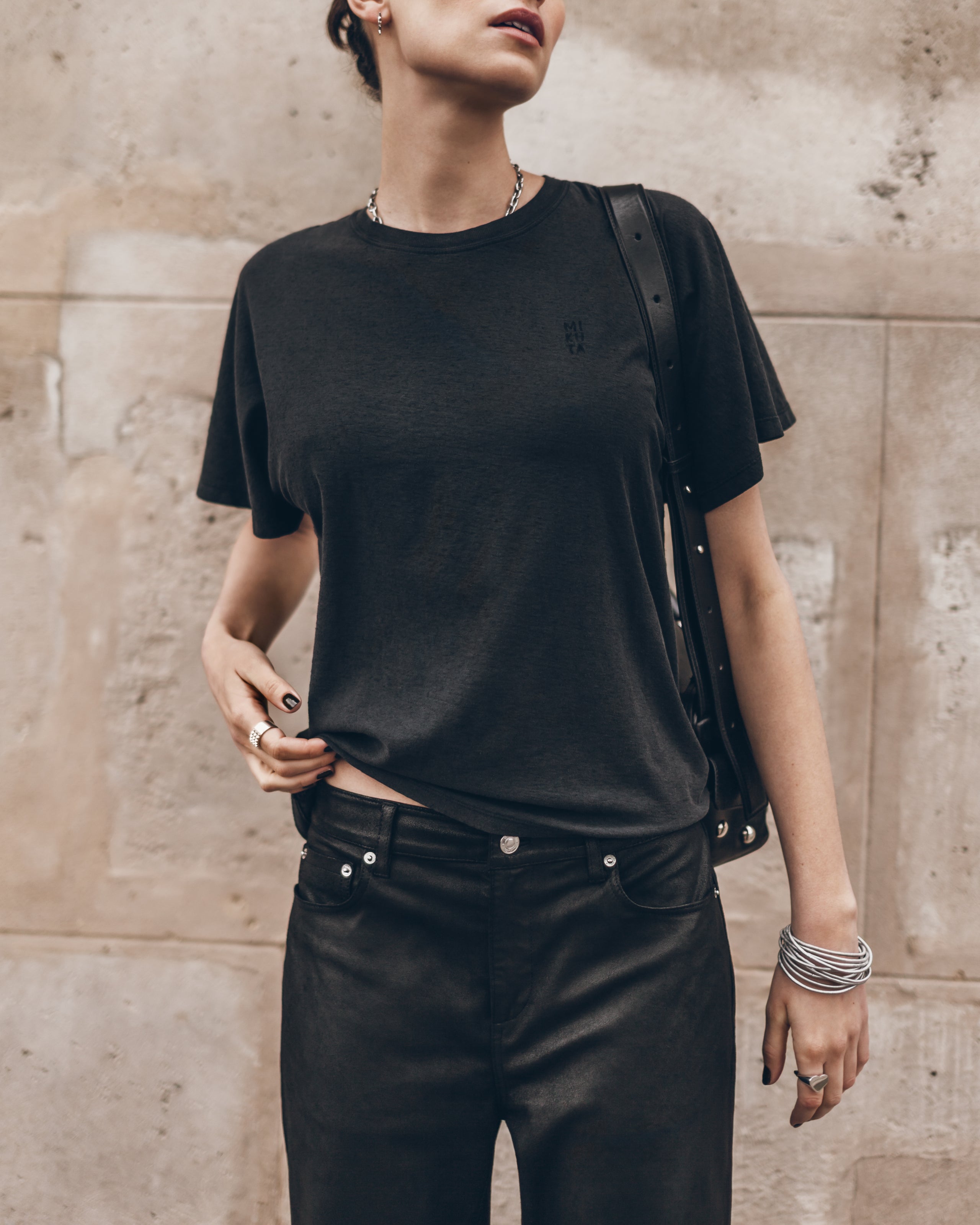 The Dark Embroidered Hemp Bat T-Shirt