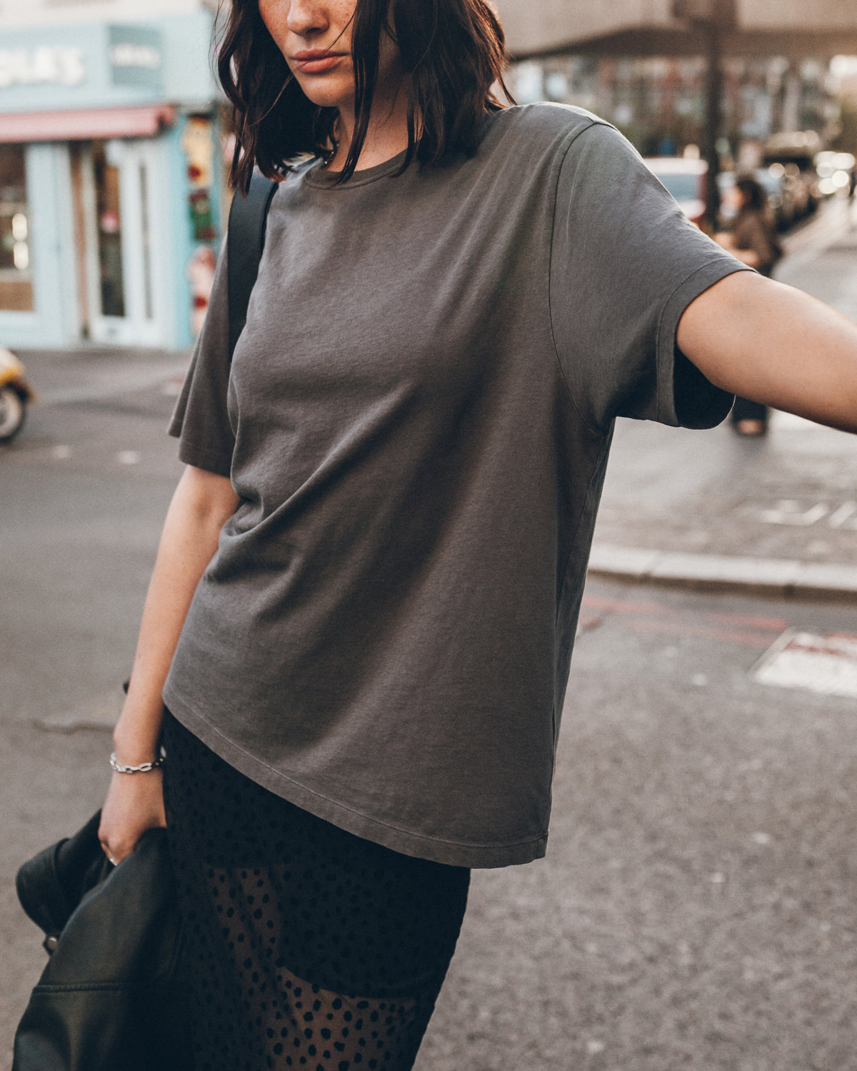 The Dark Faded Tie Dye Heart Relaxed T-Shirt