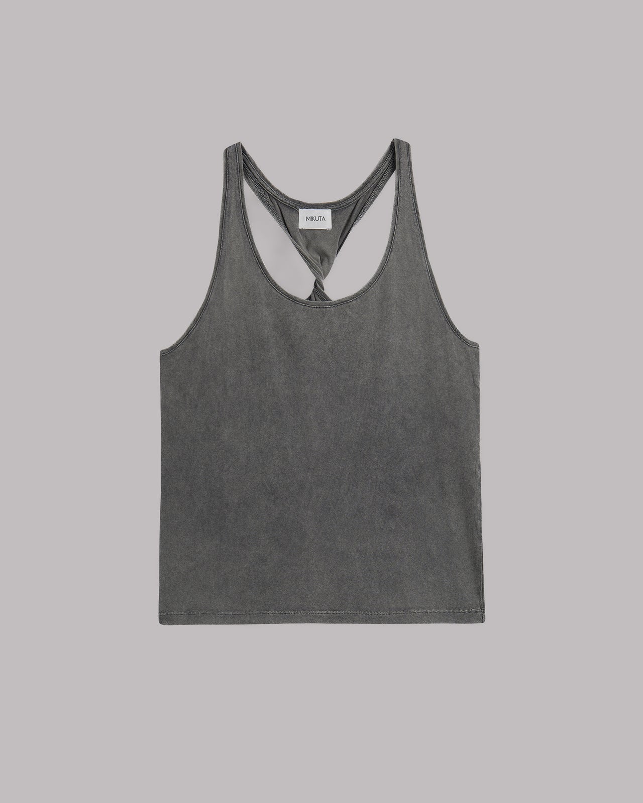 The Dark Faded Twisted Tank Top