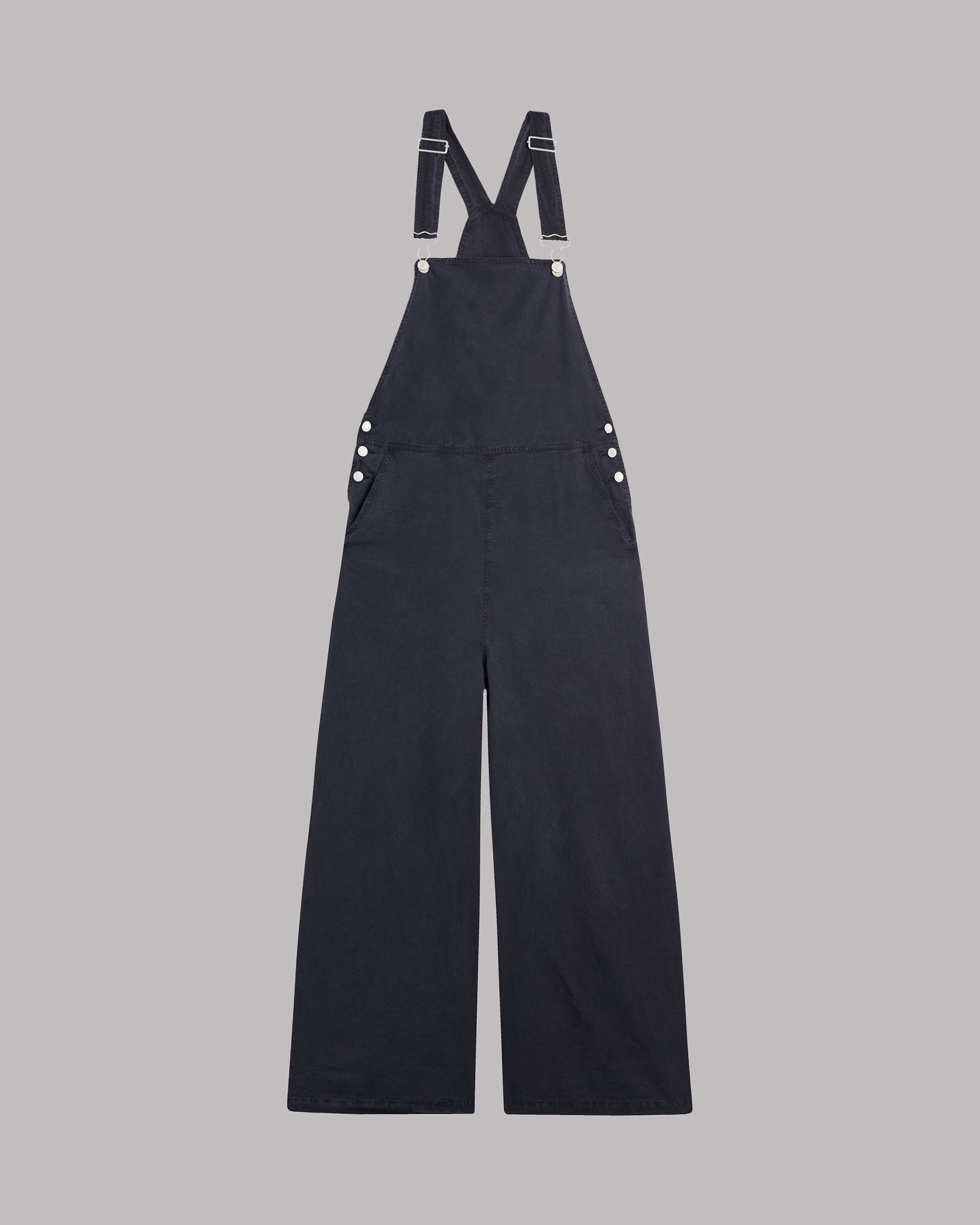 The Dark Flowy Dungarees