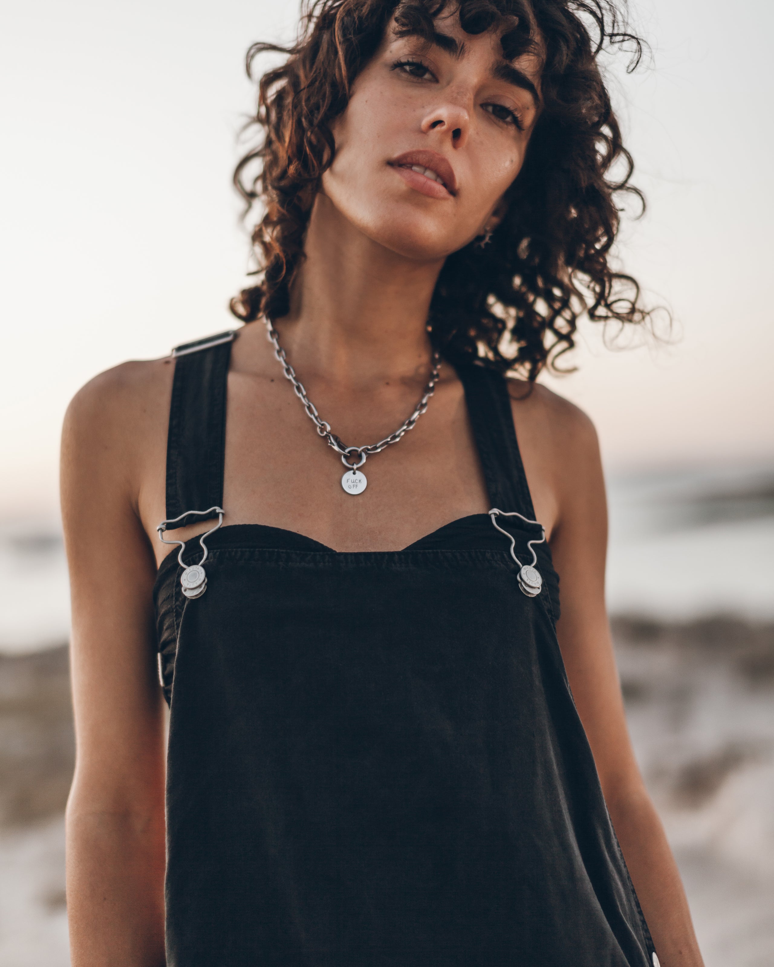 The Dark Flowy Dungarees