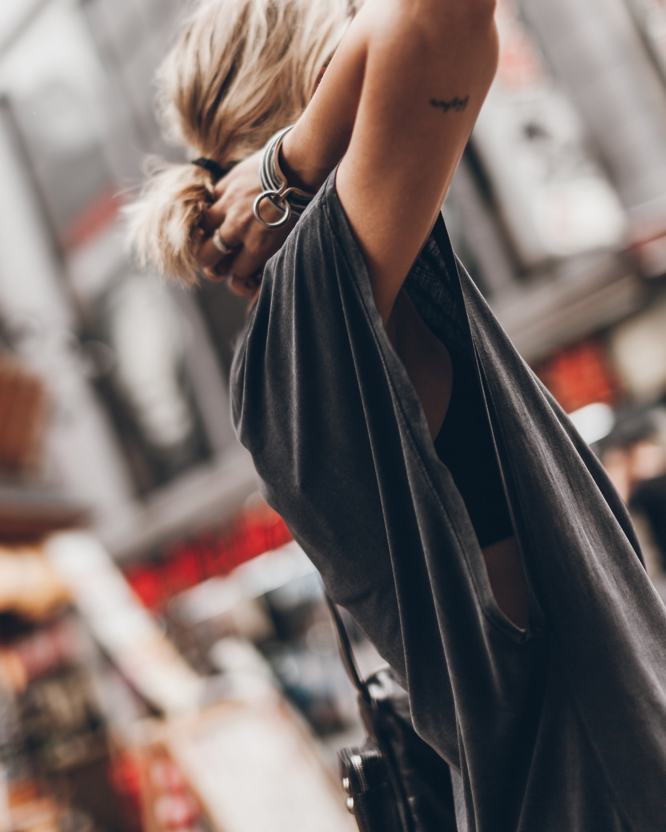 The Dark Long Batwing Dress