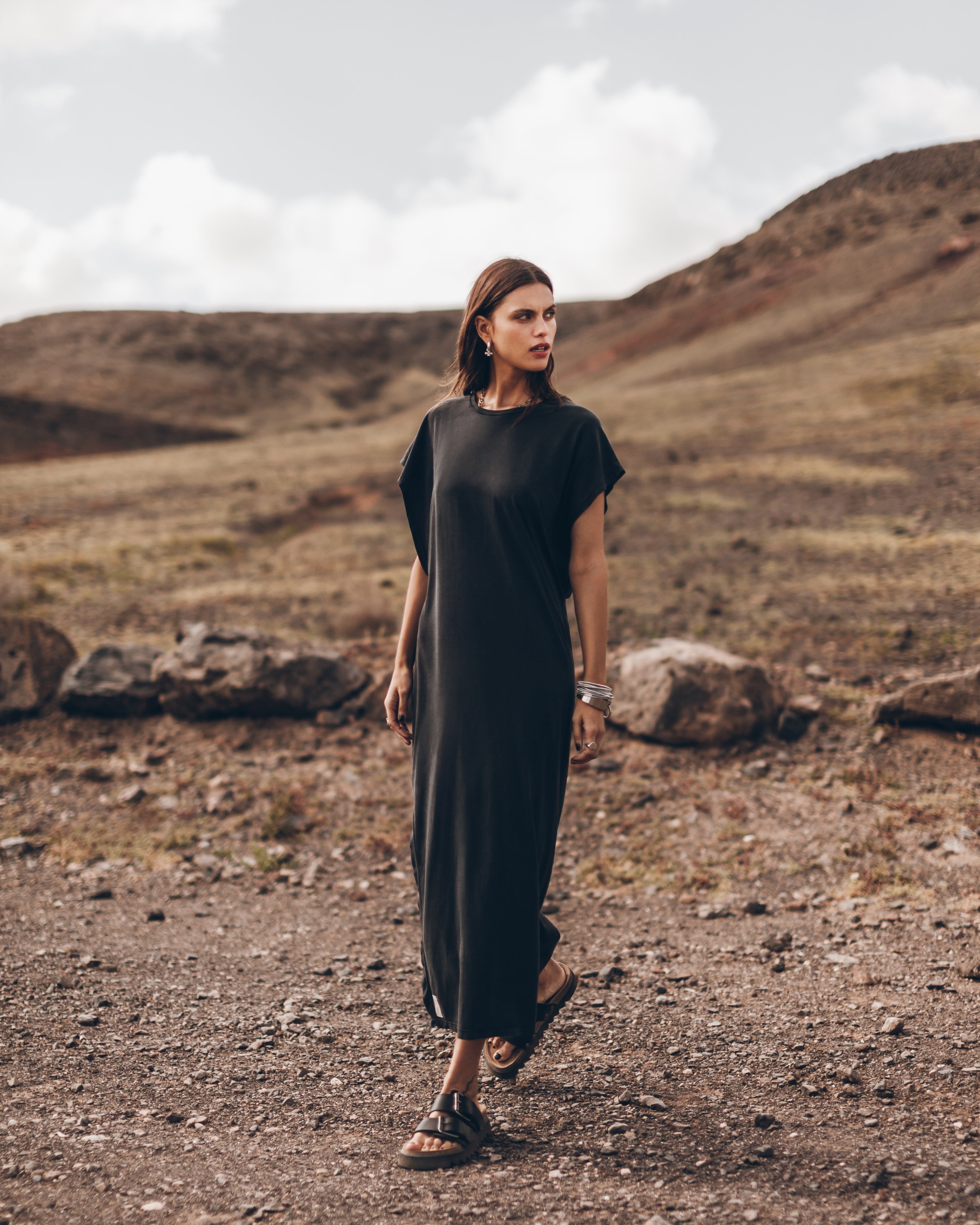 MIKUTA | The Dark Long Batwing Dress MIKUTA | The Dark Long Batwing Dress