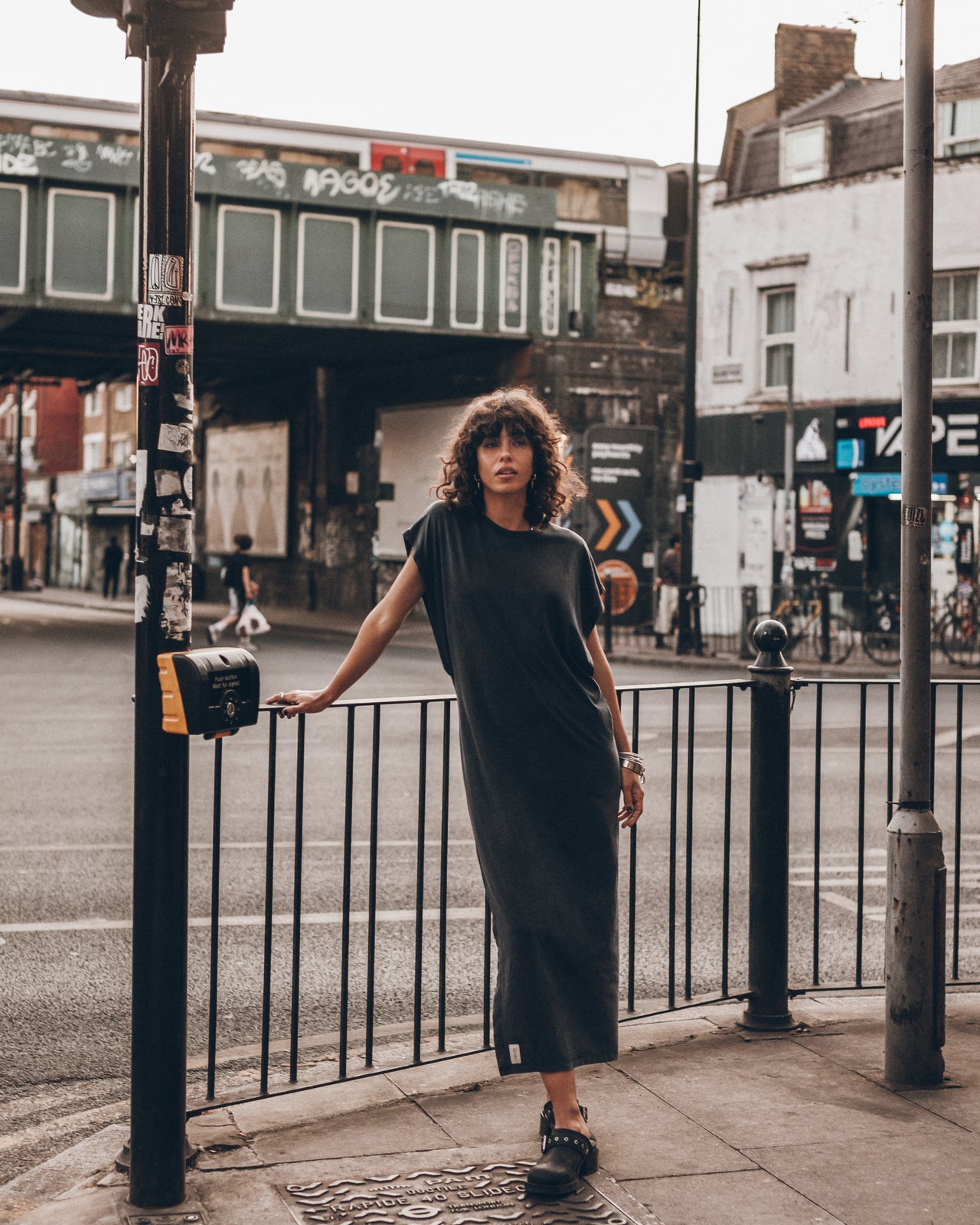 The Dark Long Batwing Dress