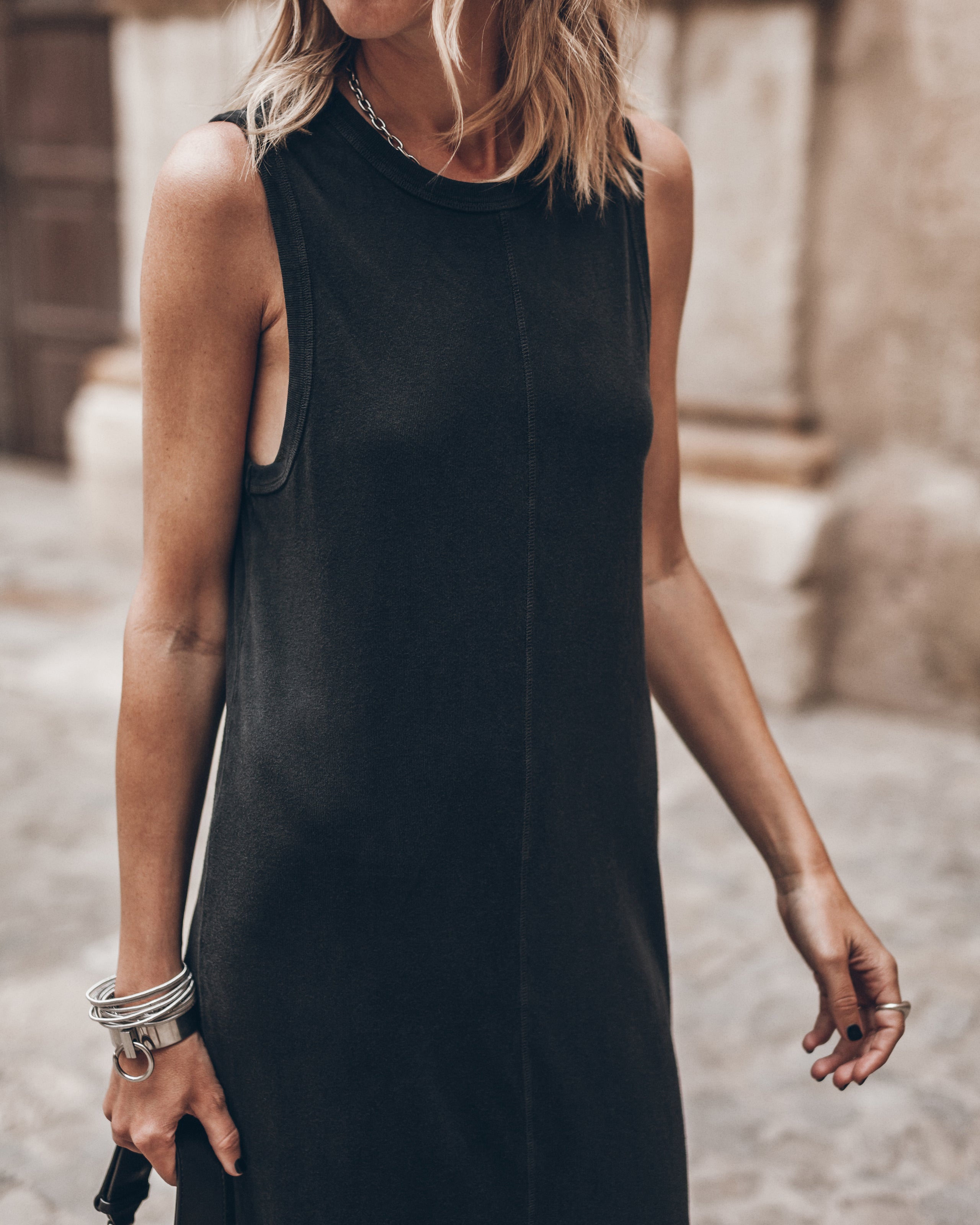 The Dark Long Tank Dress