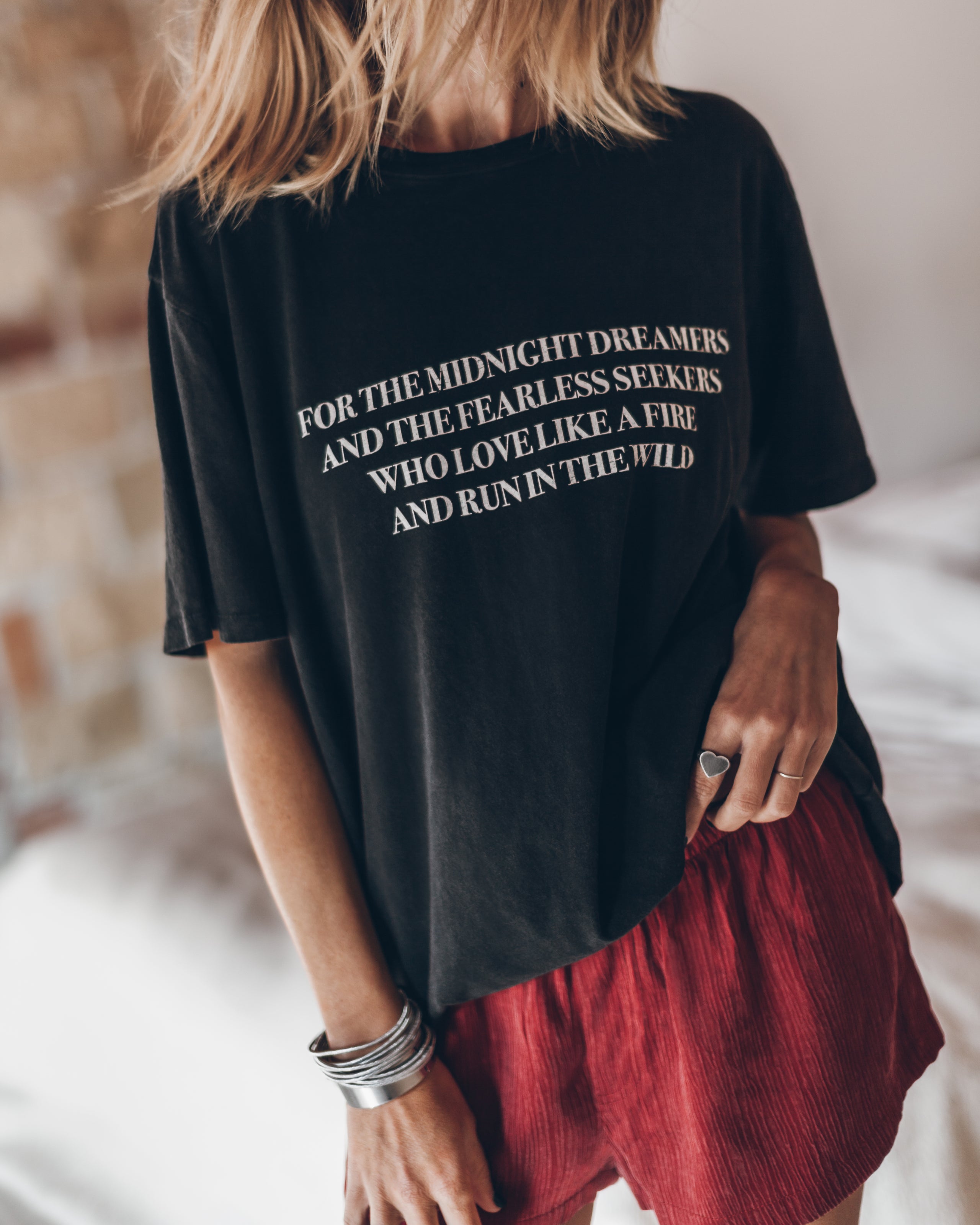 MIKUTA dark lover relaxed t-shirt - Valentine's Day graphic tee