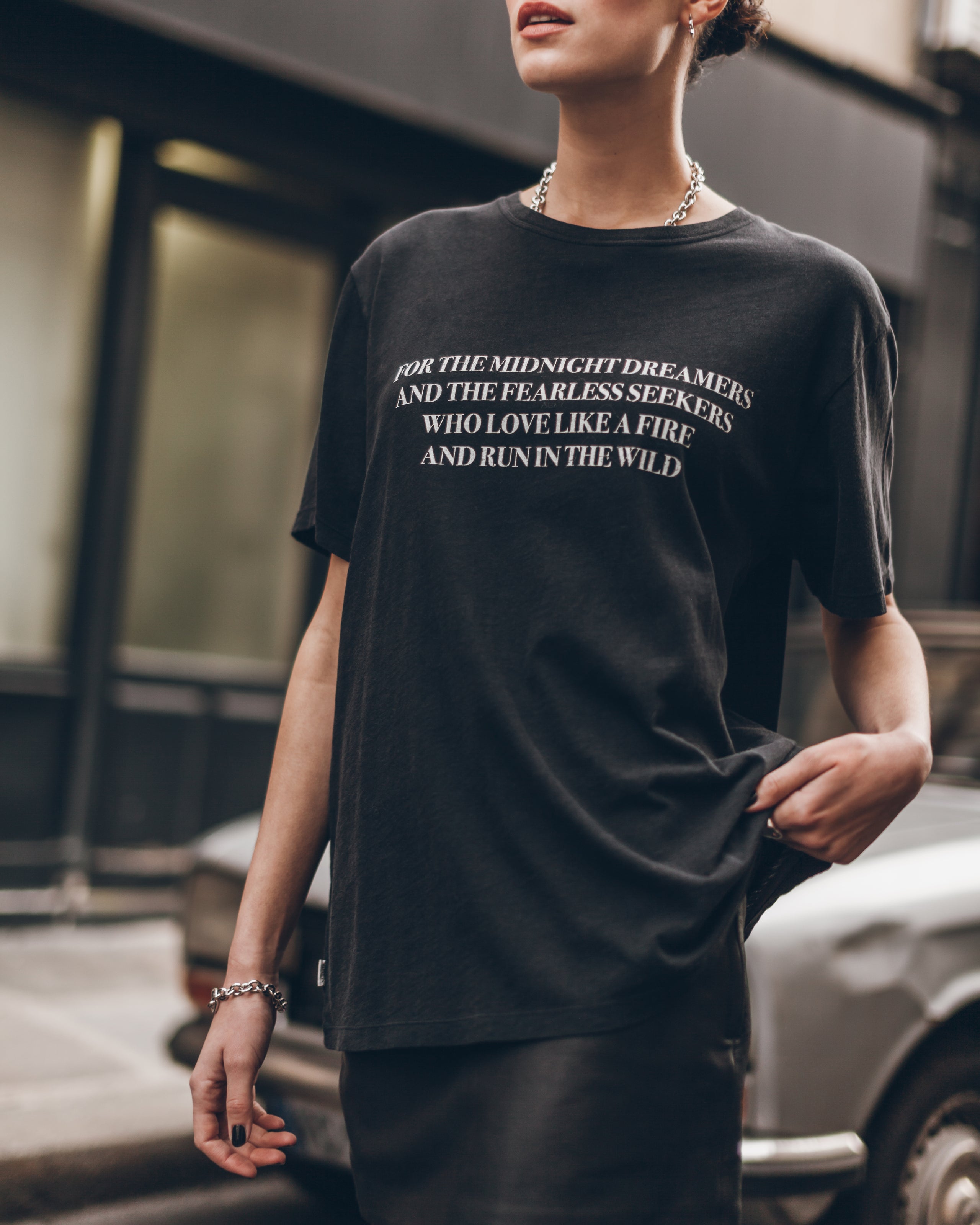 Dark lover relaxed tee - Valentine's Day casual wear