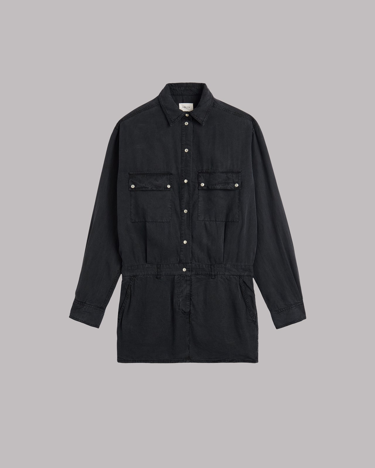 The Dark Pocket Shirt Dress