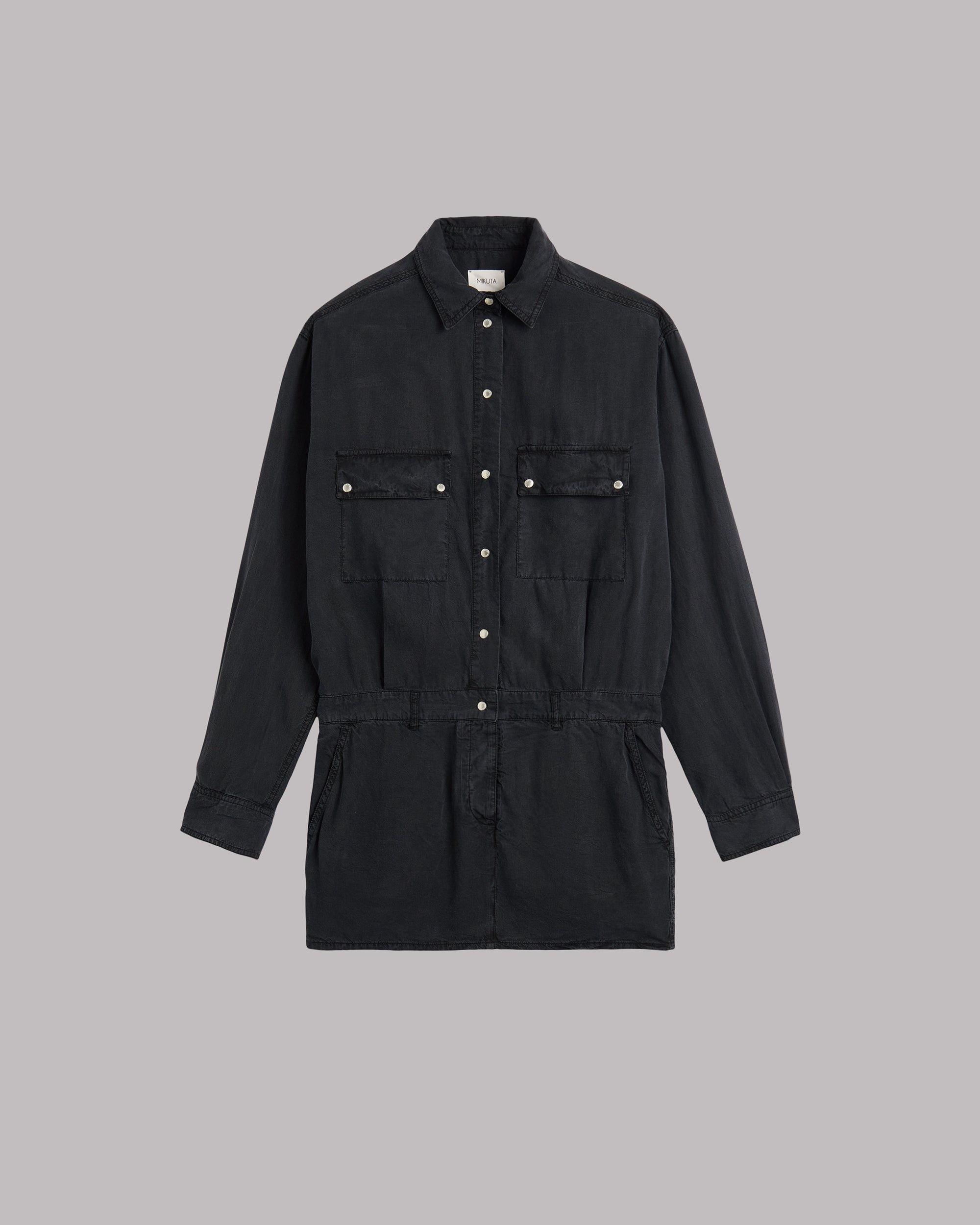 The Dark Pocket Shirt Dress