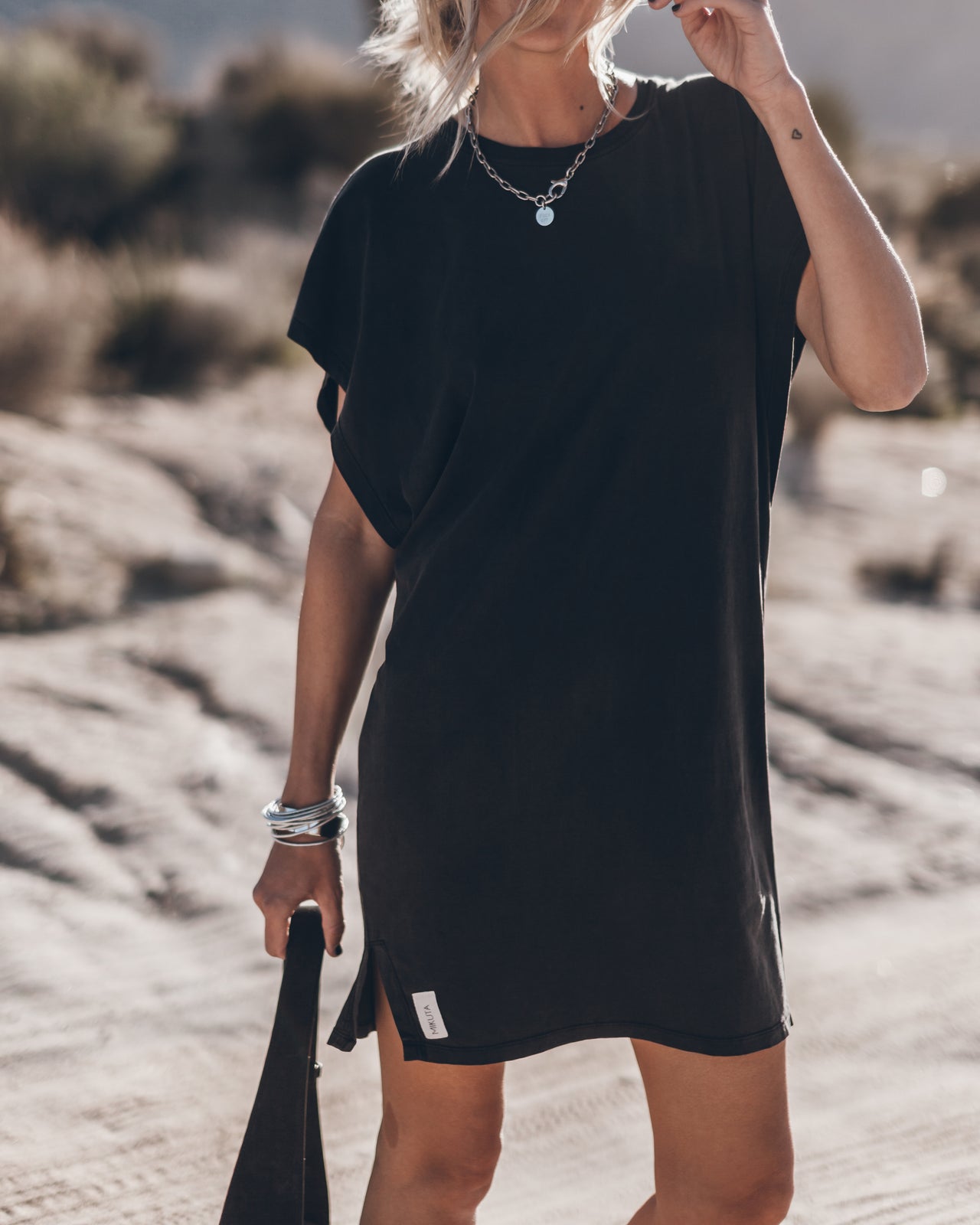 The Dark Short Batwing Dress