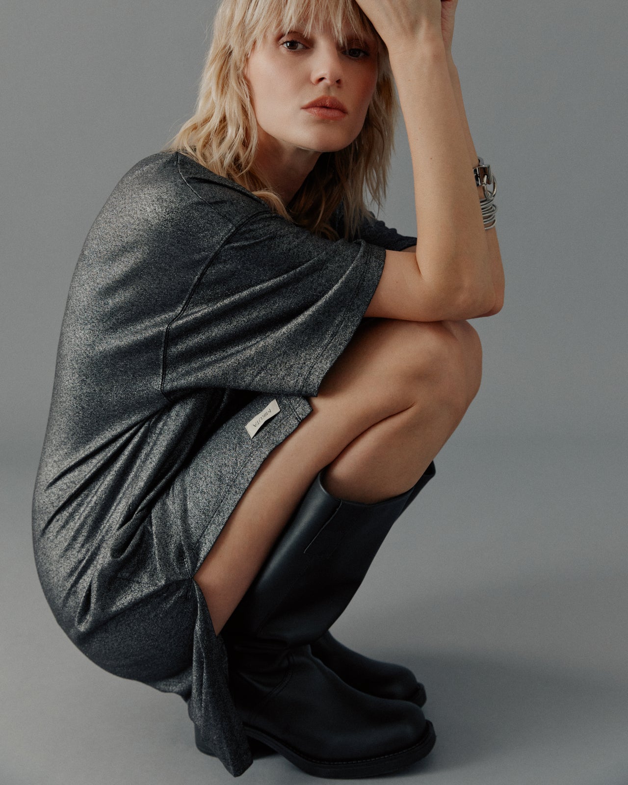 The Dark Sparkly Linen Dress