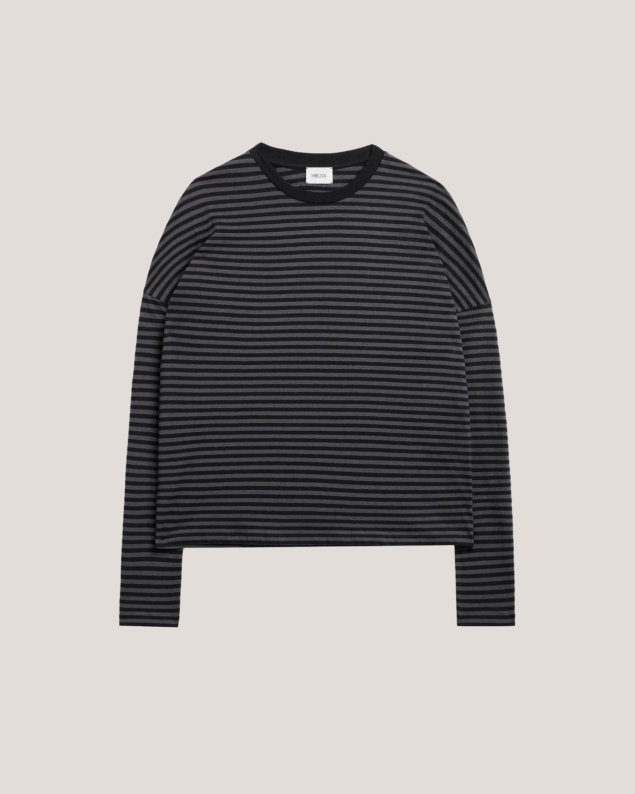 The Dark Striped Cotton Linen Loose Longsleeve