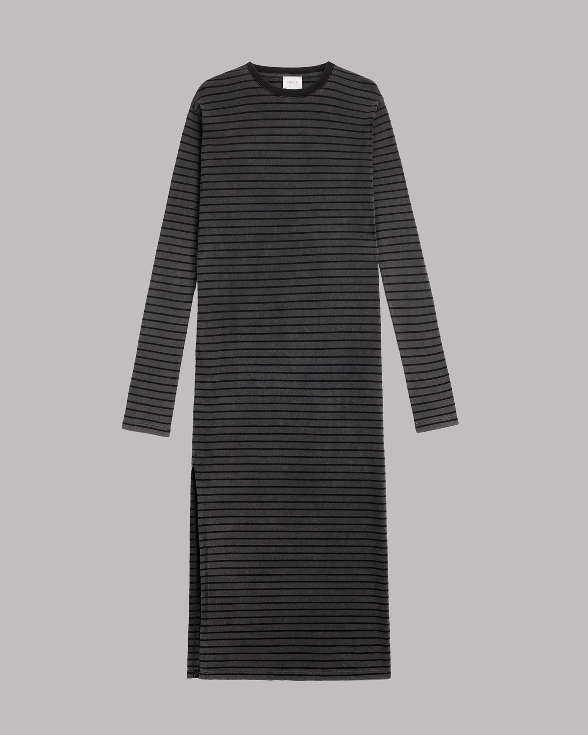 The Dark Striped Longsleeve Dress
