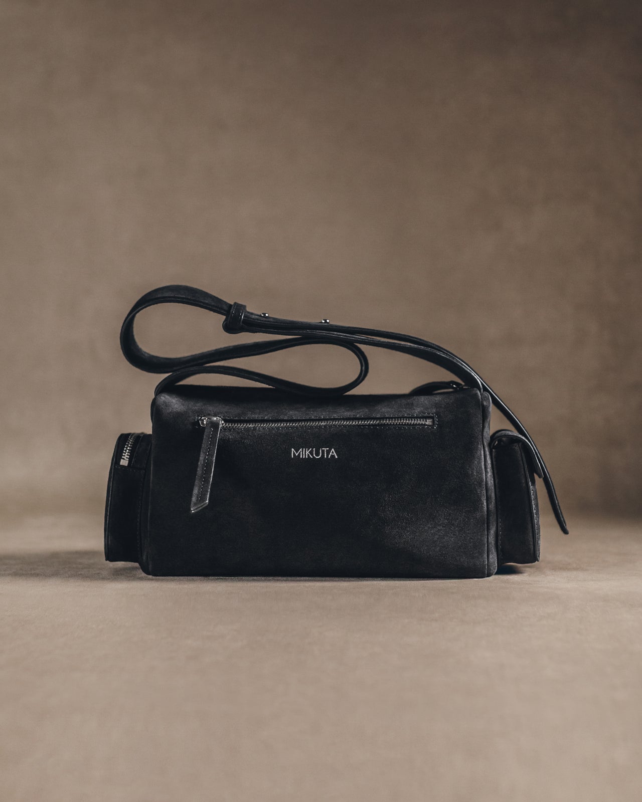 The Dark Suede Minou Bag