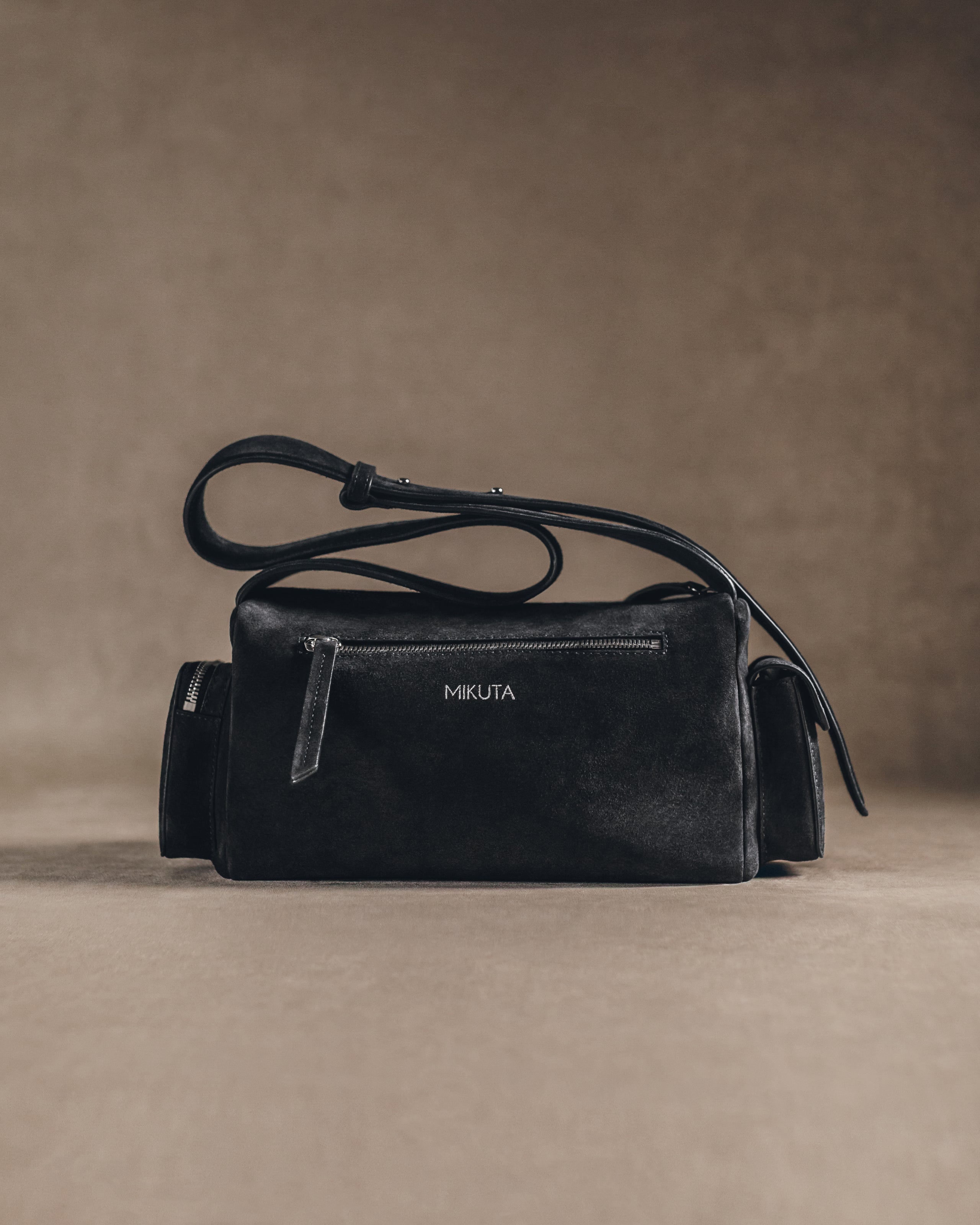 The Dark Suede Minou Bag