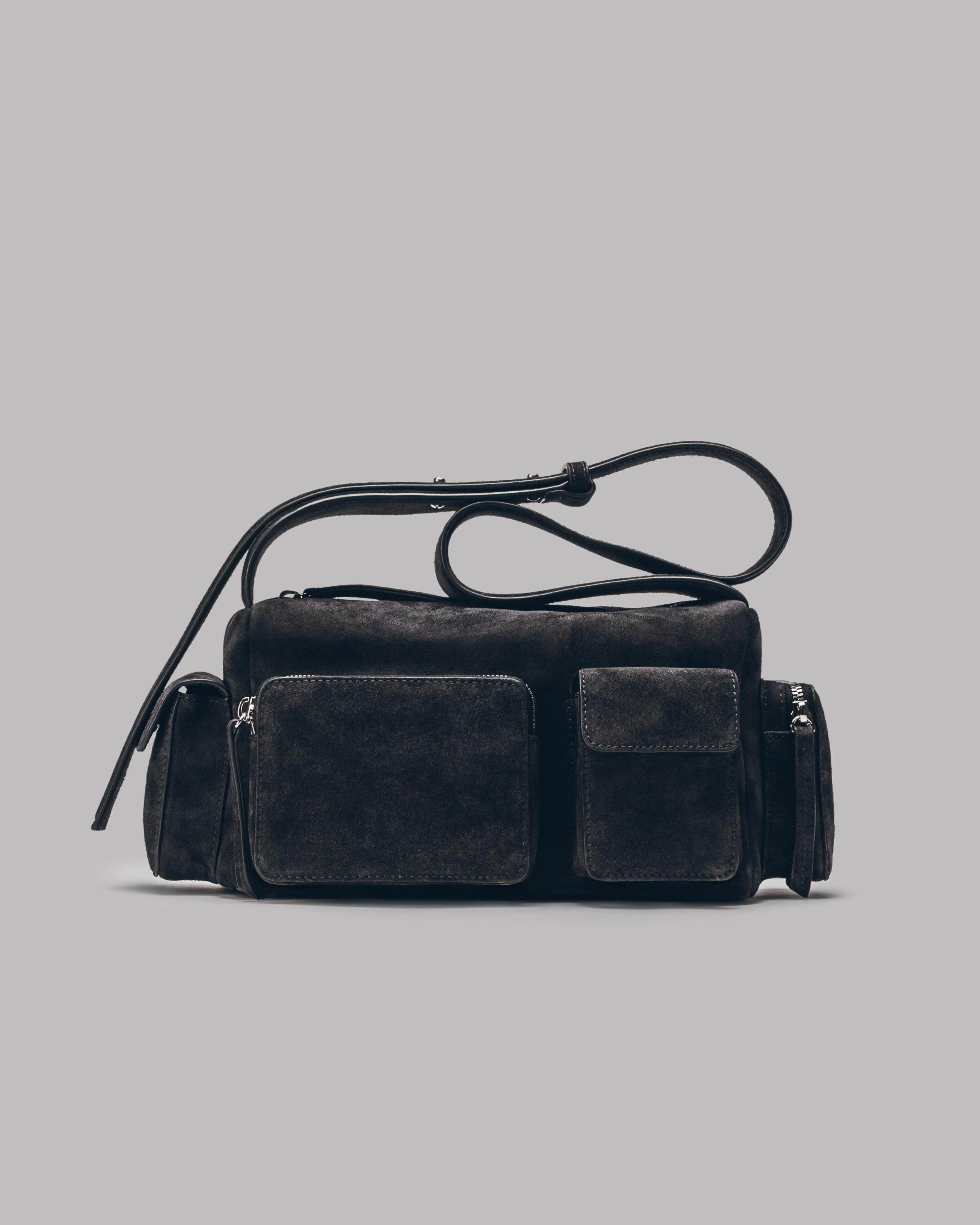 The Dark Suede Minou Bag