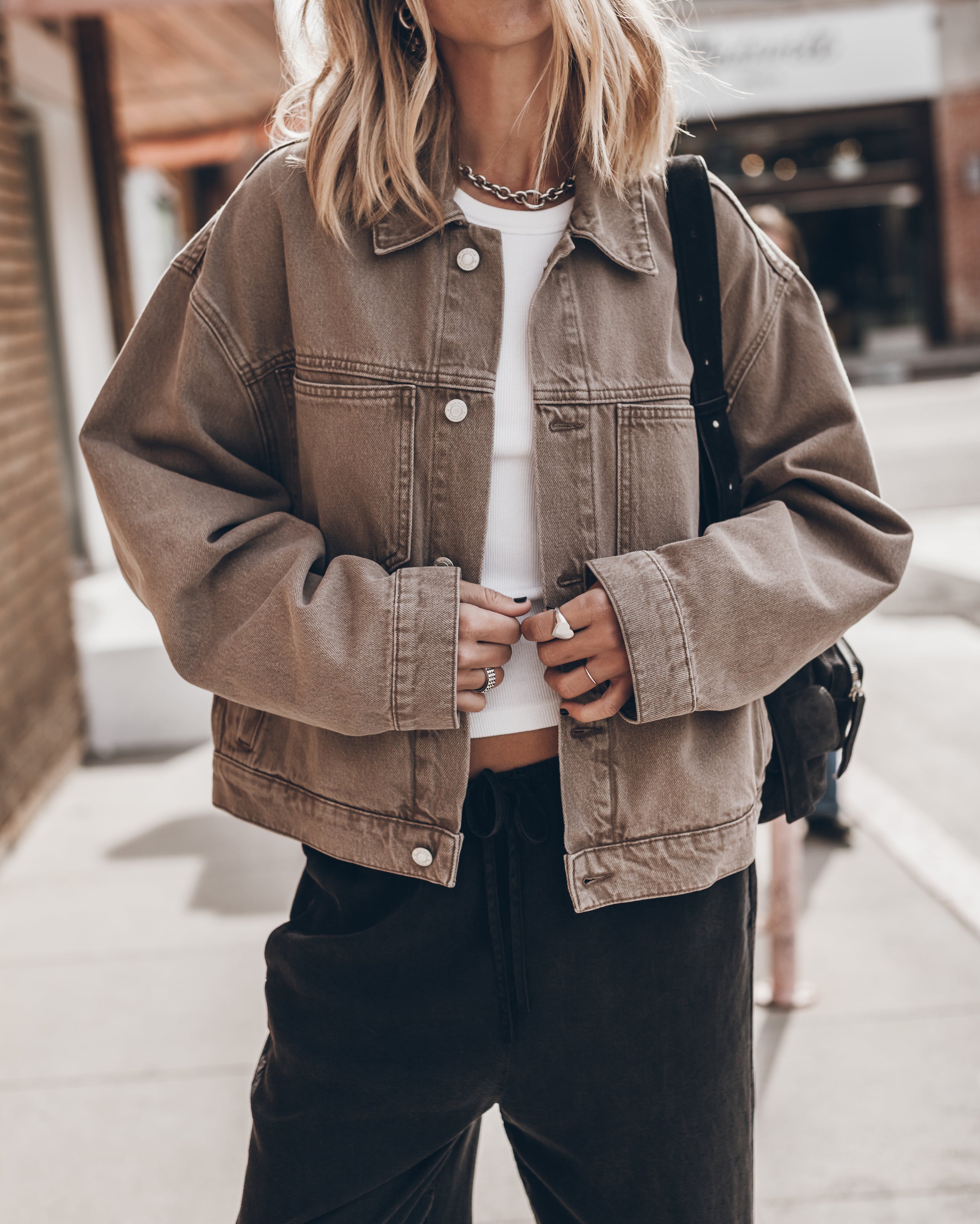 The Chestnut Loose Denim Jacket