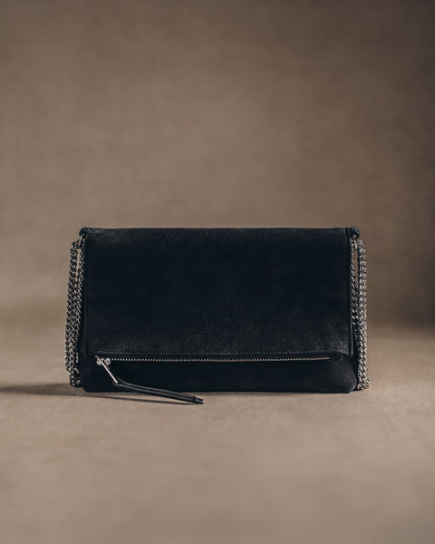 MIKUTA | The Dark Suede Zowie Bag