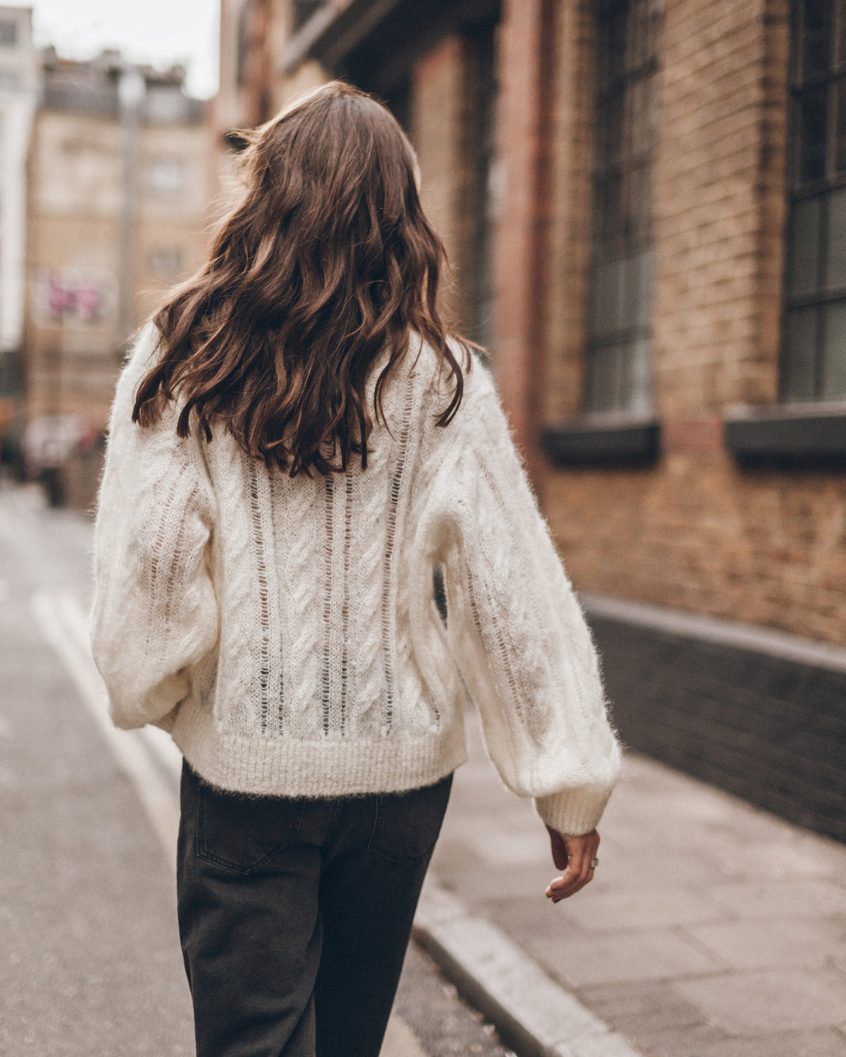 The Ecru Cable Knitted Sweater