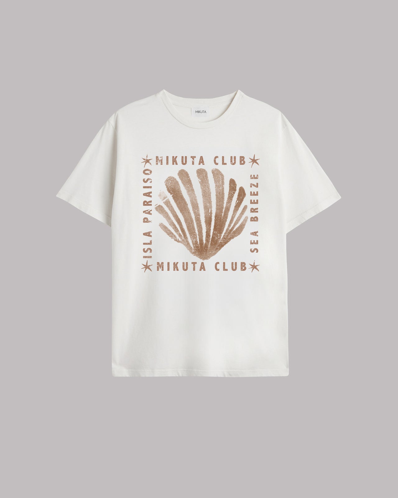 The Ecru Coral Relaxed T-Shirt