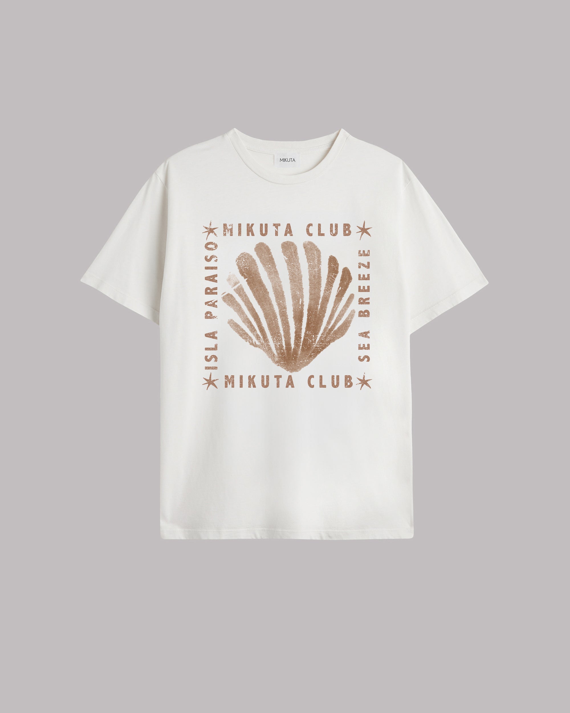 The Ecru Coral Relaxed T-Shirt