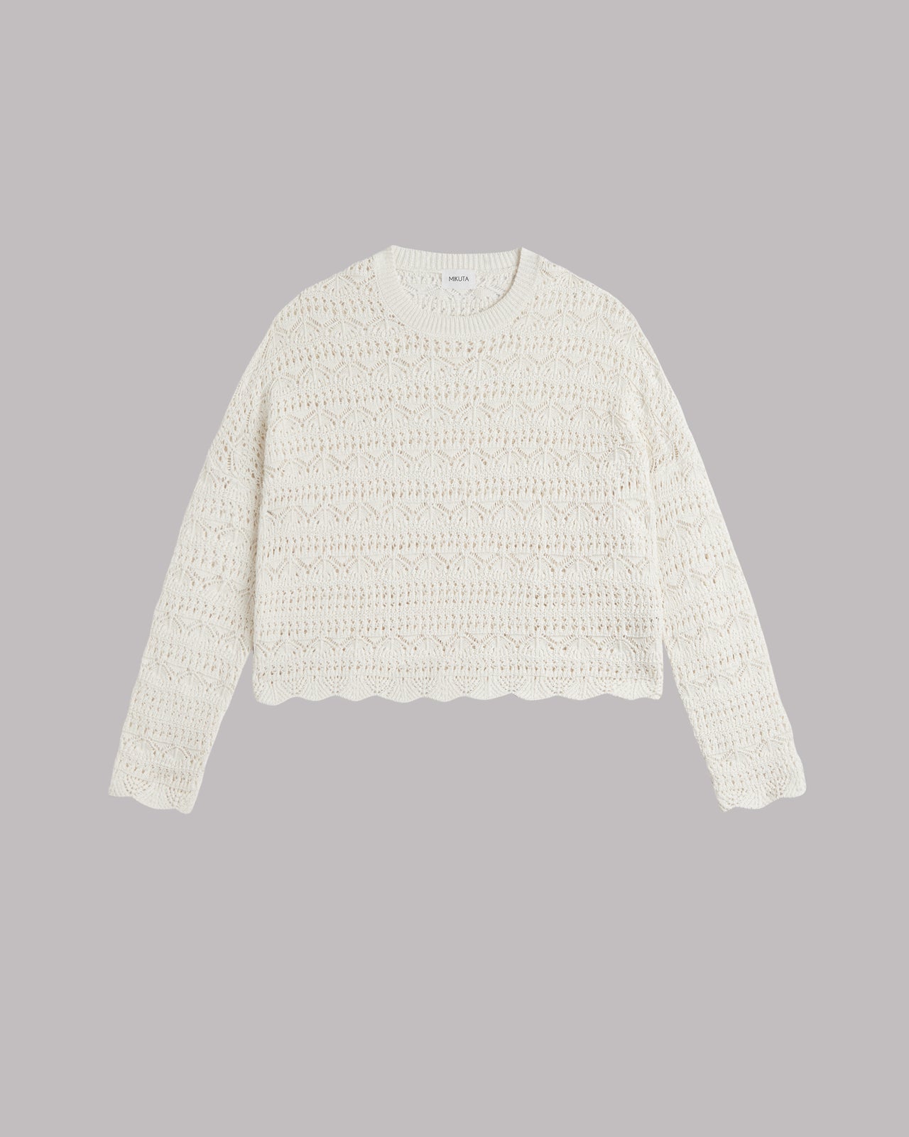 The Ecru Crochet Sweater