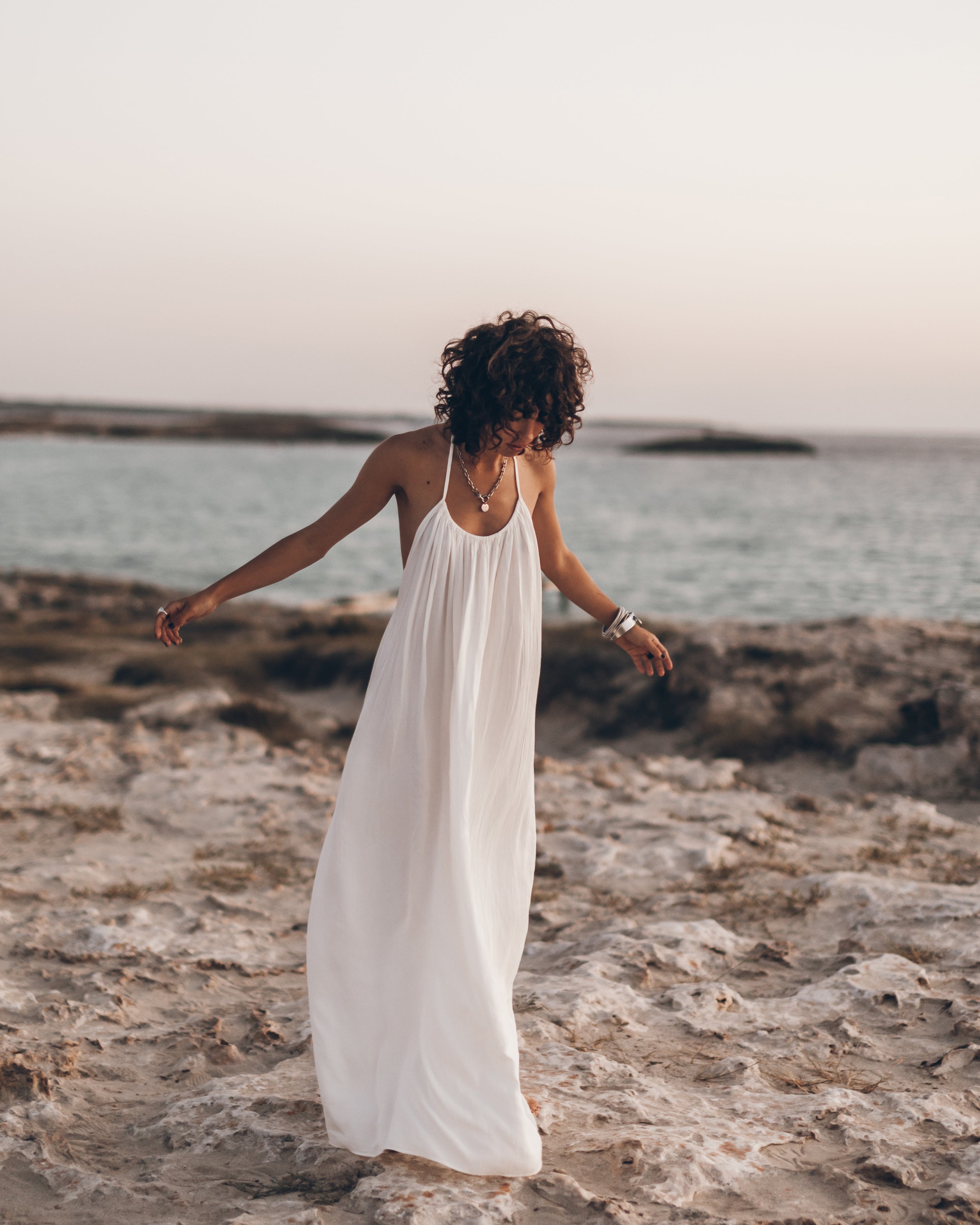 MIKUTA | The Ecru Long Beach Dress MIKUTA | The Ecru Long Beach Dress