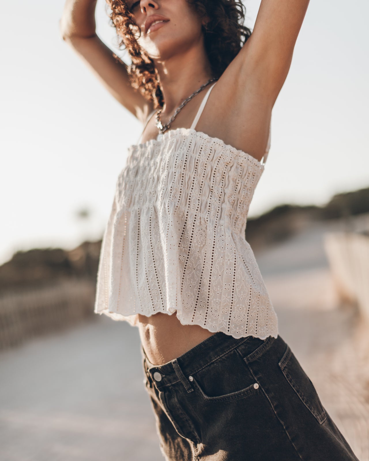 The Ecru Romantic Tank Top
