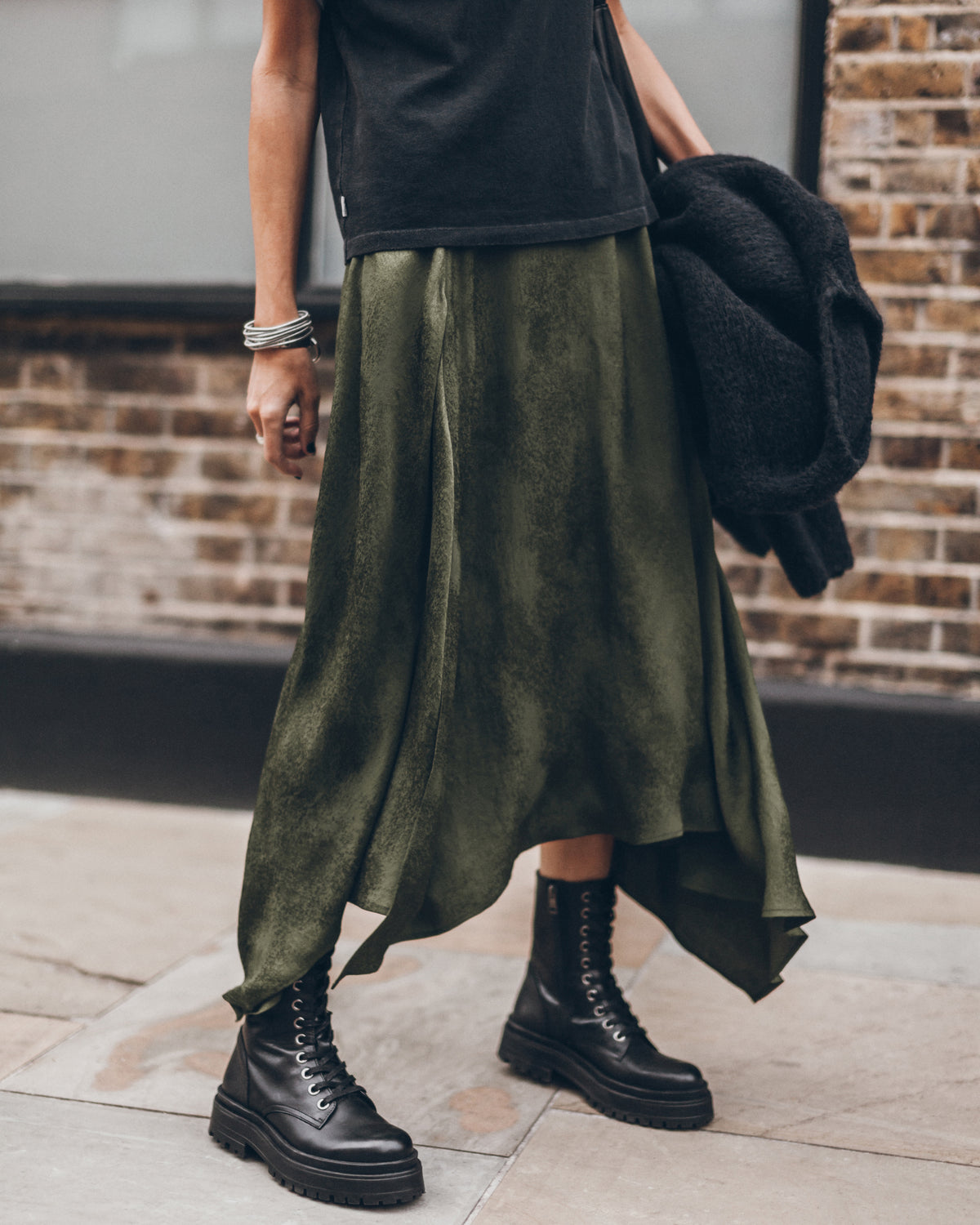 The Green Jacquard Chill Skirt