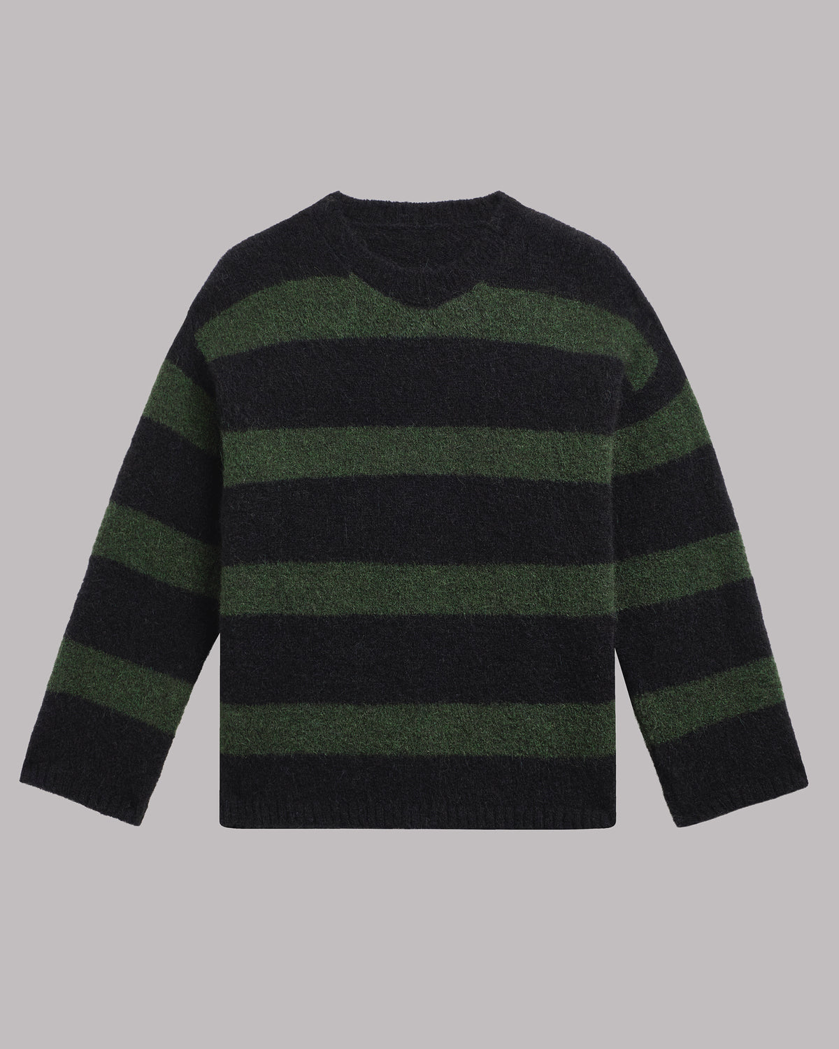 The Green Striped Knitted Sweater