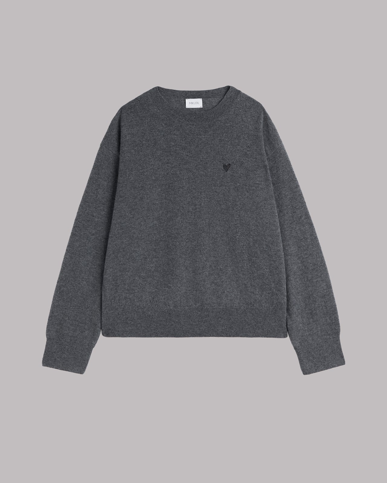 The Grey Cashmere Knitted Sweater