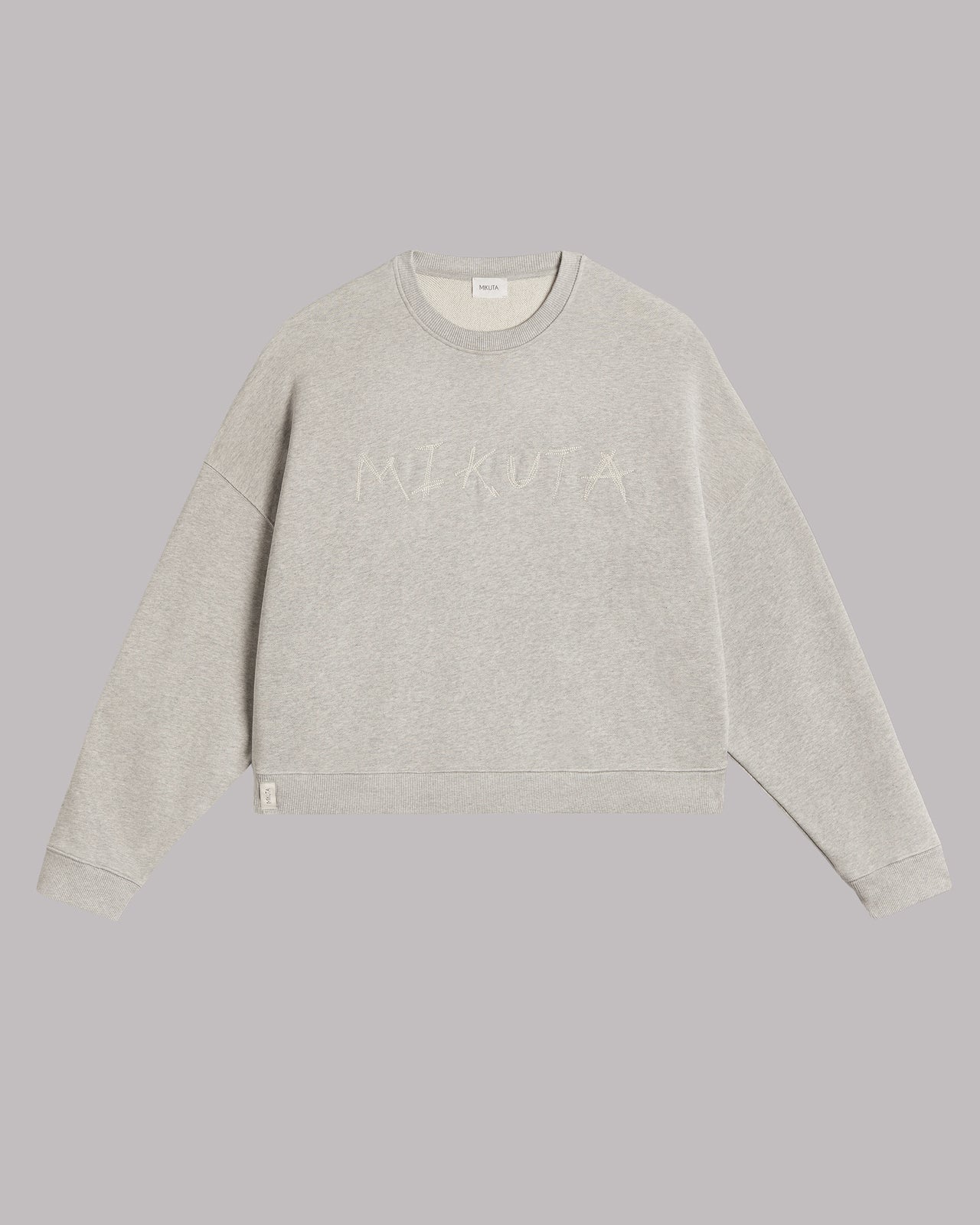 The Grey Embroidered Standard Sweater