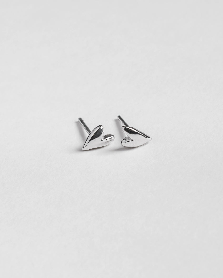 The Heart Stud Earrings