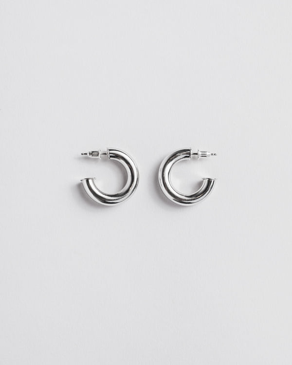 MIKUTA silver hoops - classic Valentine's Day earrings