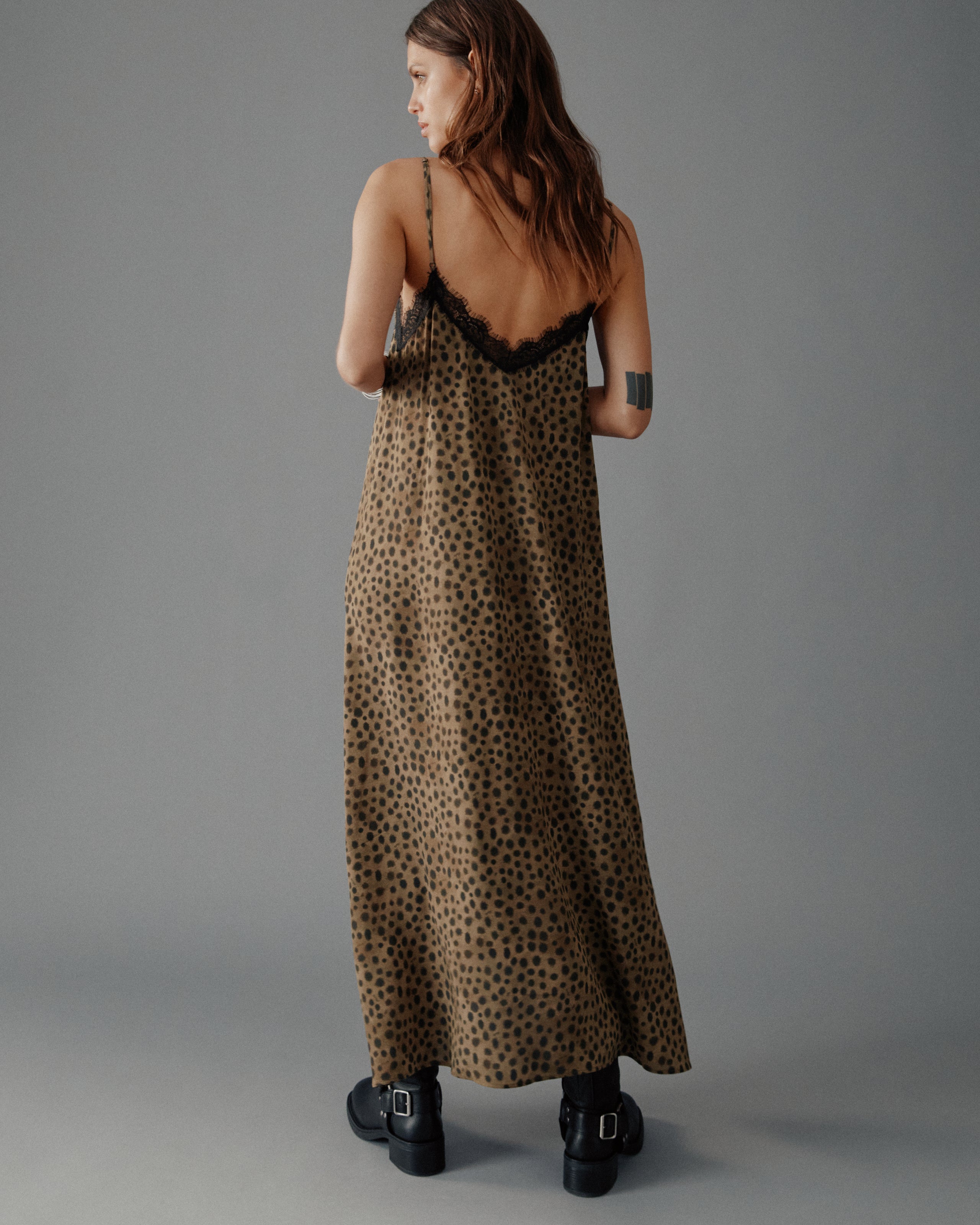 The Leo Laced Long Slip Dress