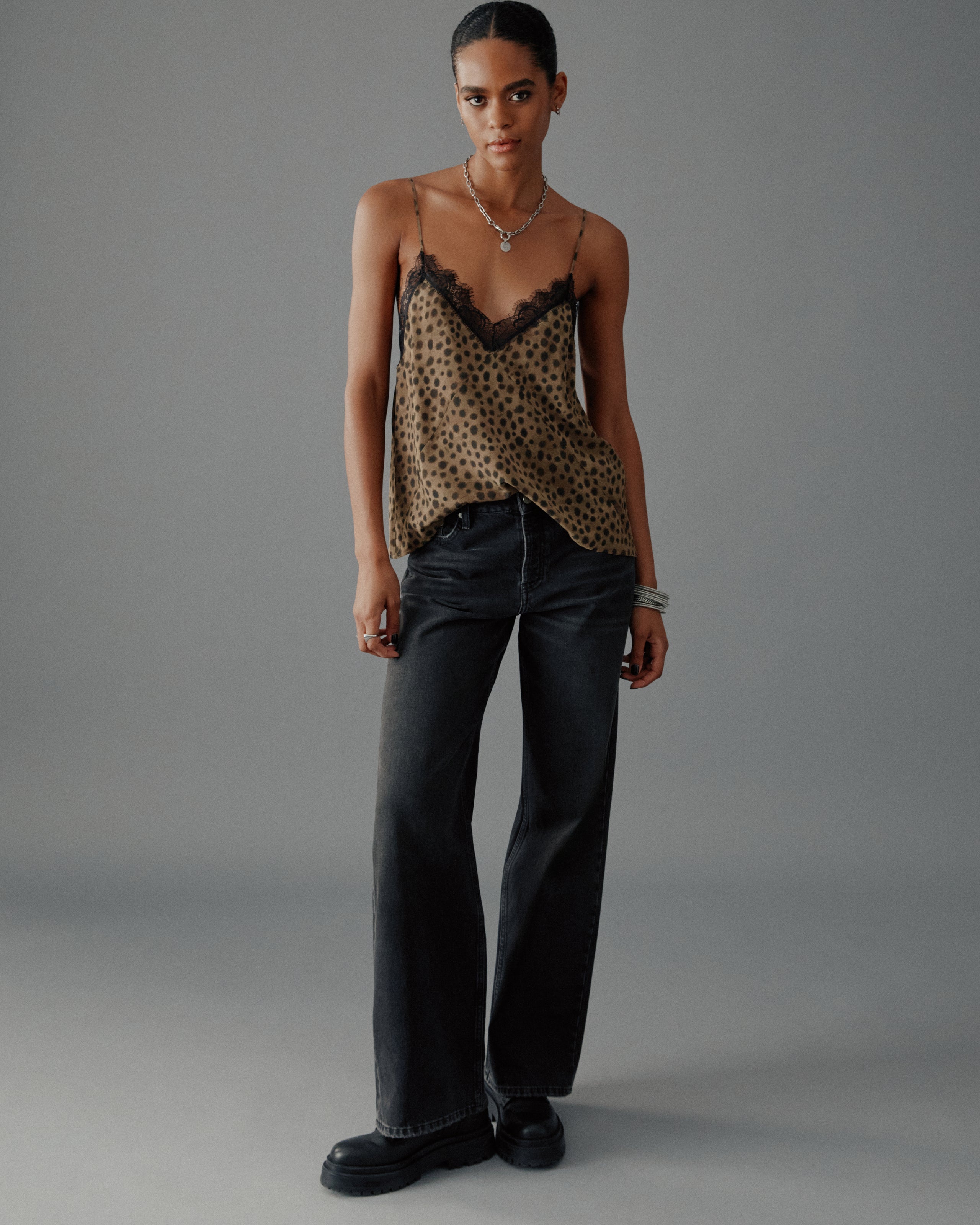 The Leo Laced Slip Top