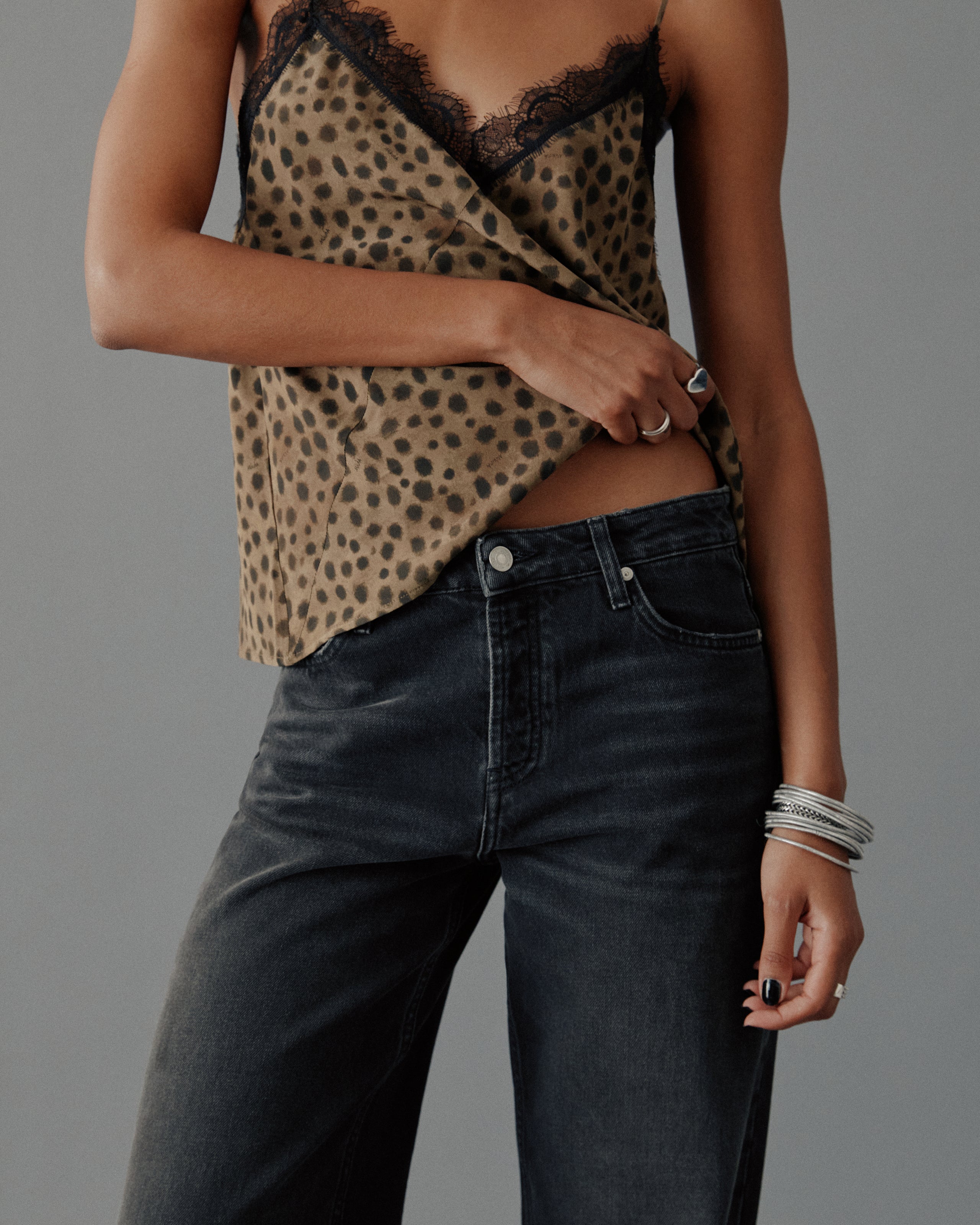 The Leo Laced Slip Top