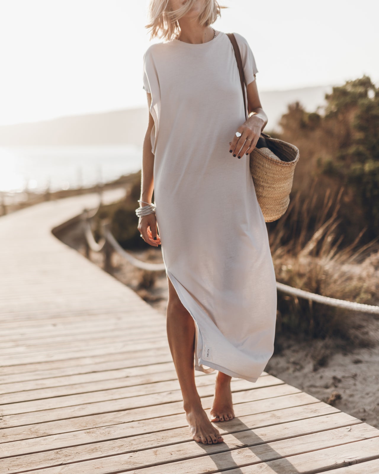 The Light Long Batwing Dress