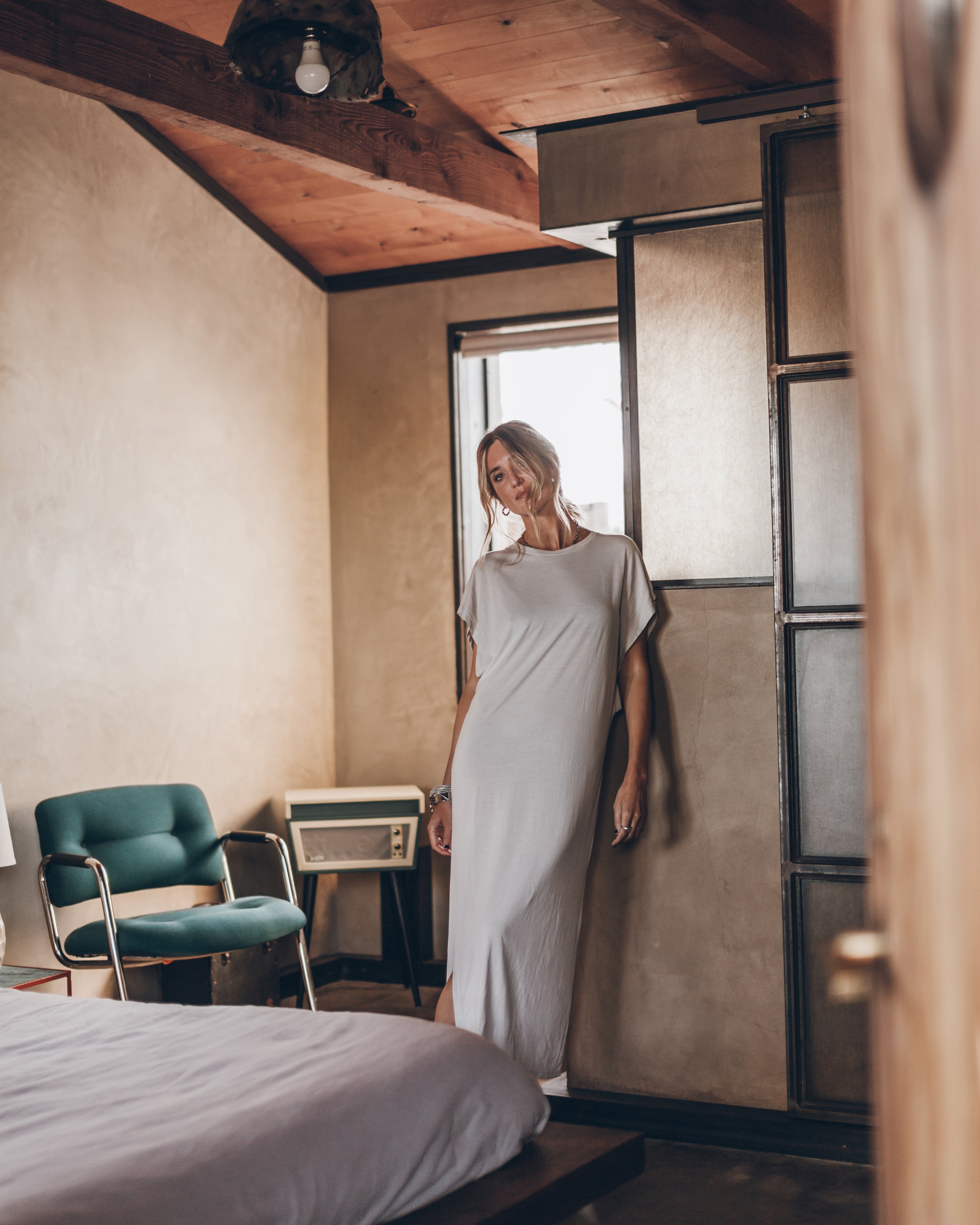 The Light Long Batwing Dress