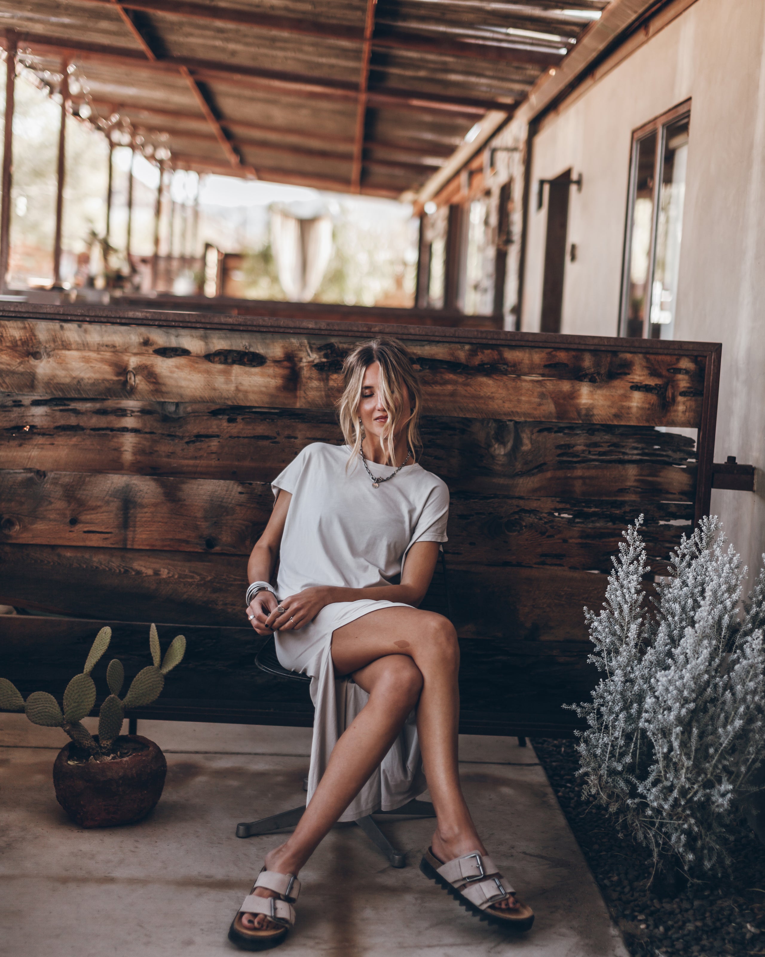 The Light Long Batwing Dress