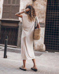 The Light Long Batwing Dress