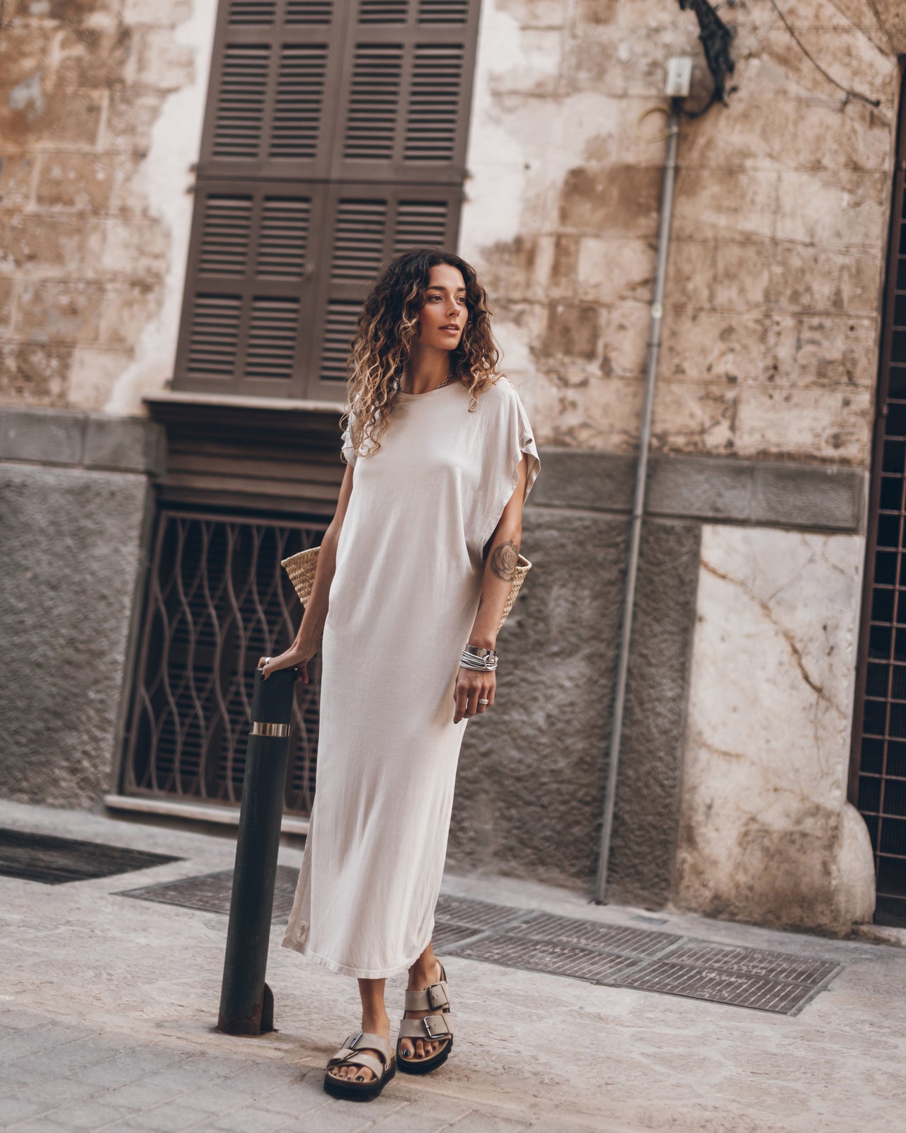 The Light Long Batwing Dress